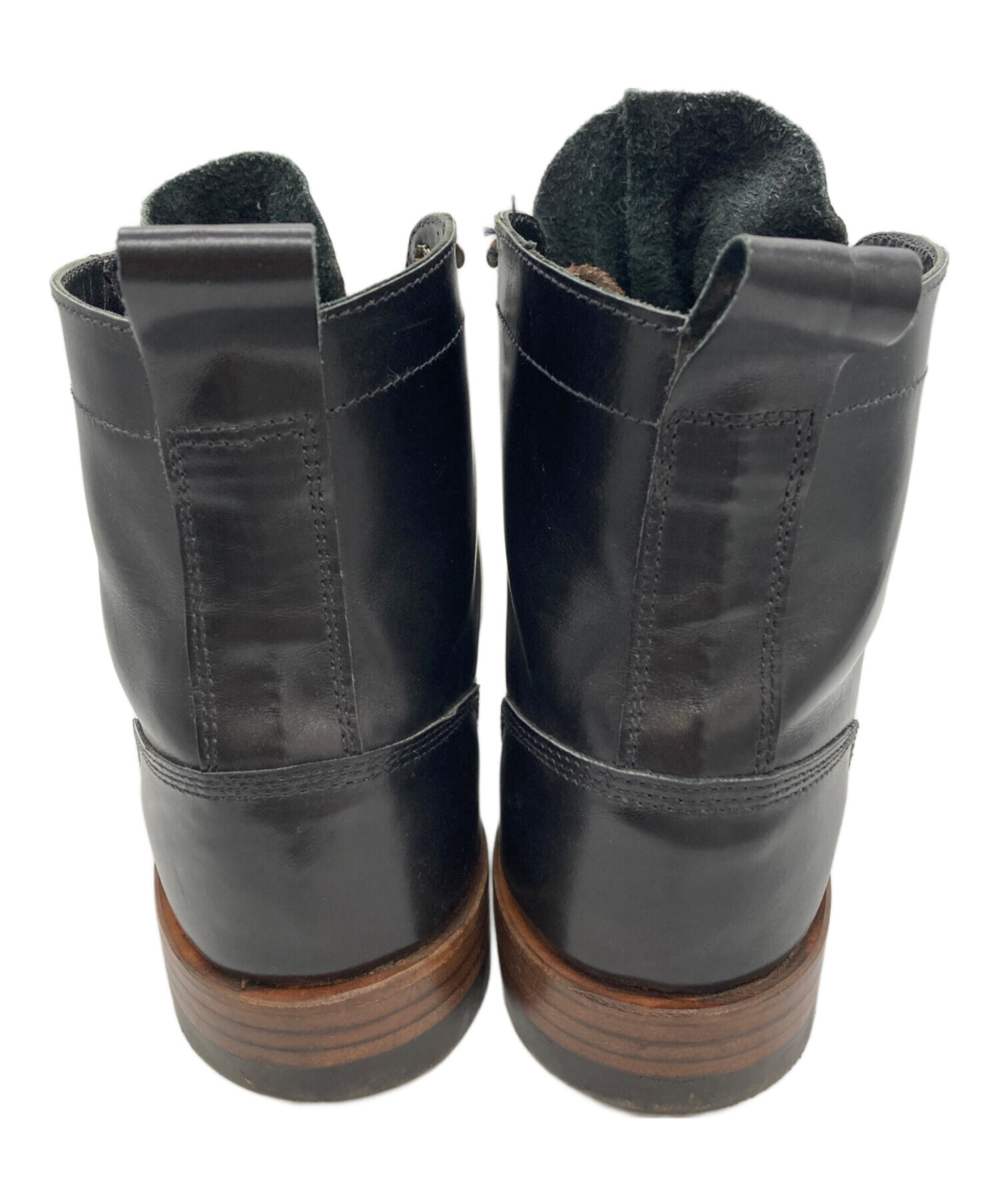 中古・古着通販】ACE BOOT Co (エースブーツ) レザーブーツ ブラック 