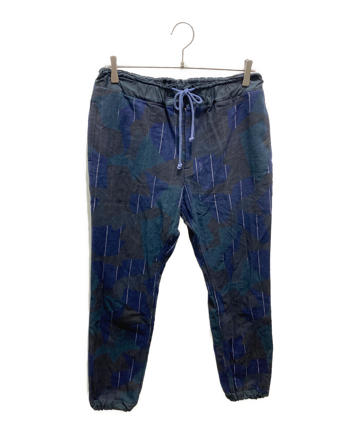 SACAI ペイスリーパンツ サイズ2 中古・古着通販】sacai (サカイ) パンツ ネイビー サイズ:2｜ブランド