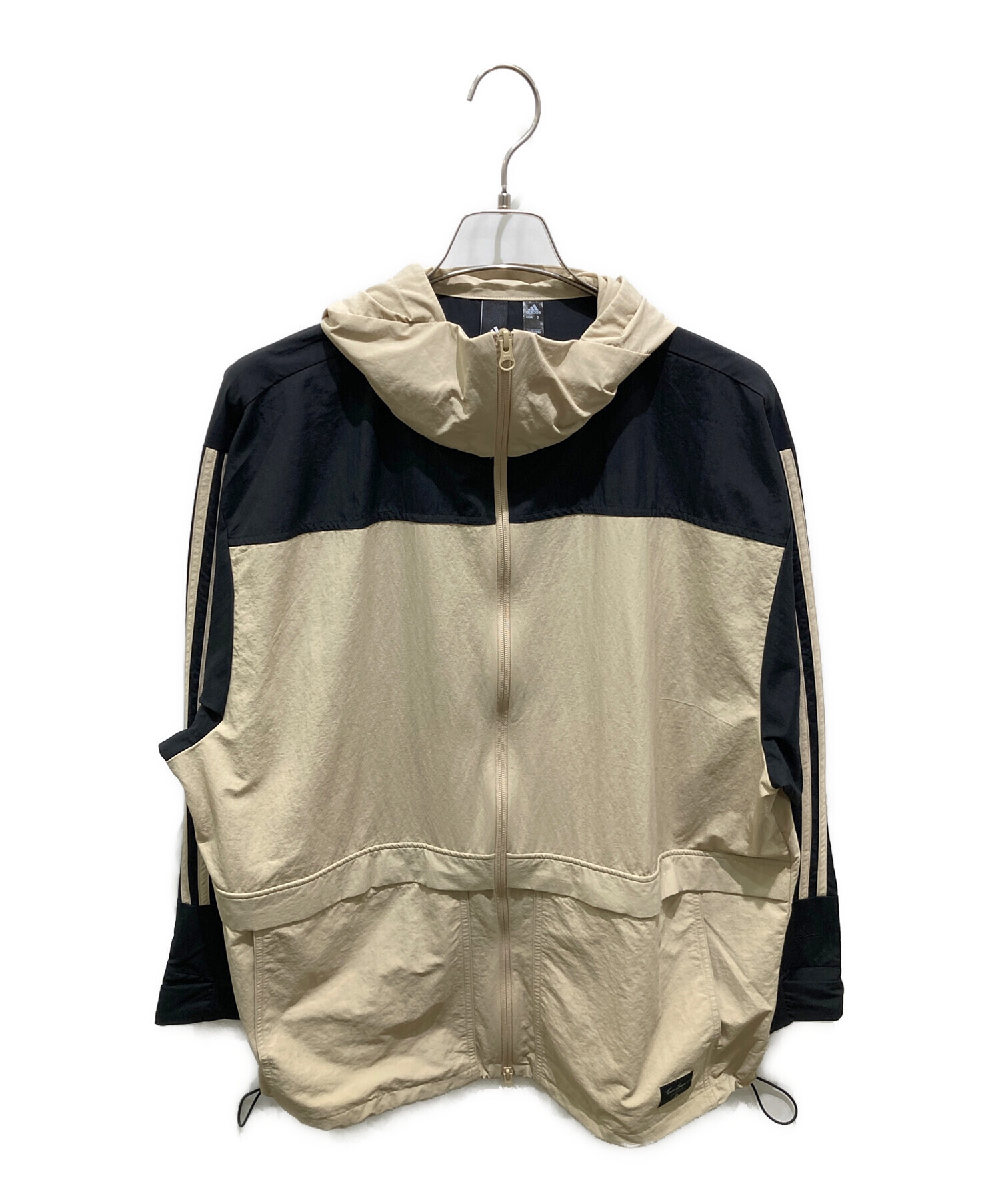 90s adidas アディダス　ナイロンジャケット　セットアップ　ベージュ 中古・古着通販】adidas (アディダス) ナイロンジャケット ベージュ