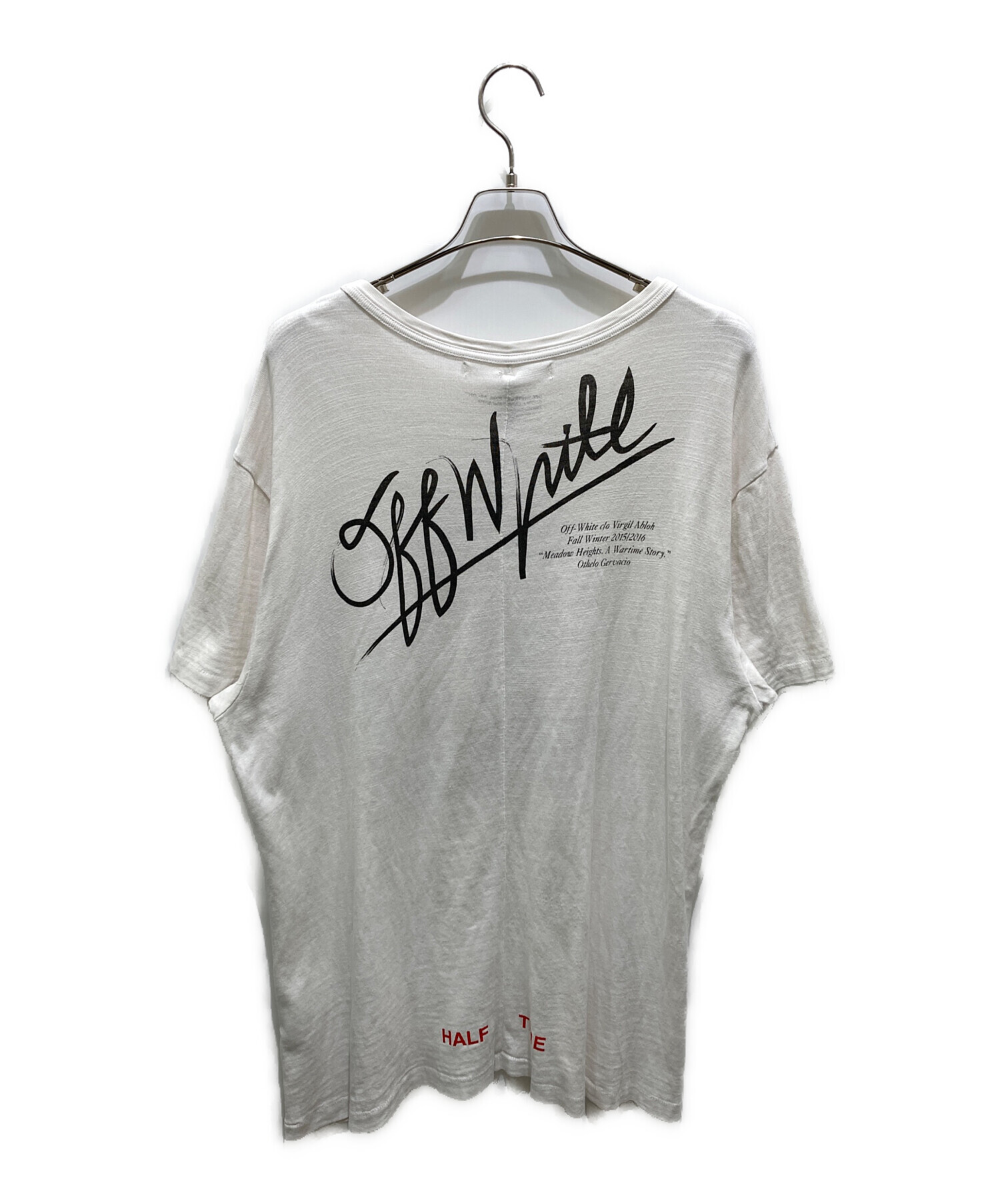 中古・古着通販】OFFWHITE (オフホワイト) プリントTシャツ ホワイト 