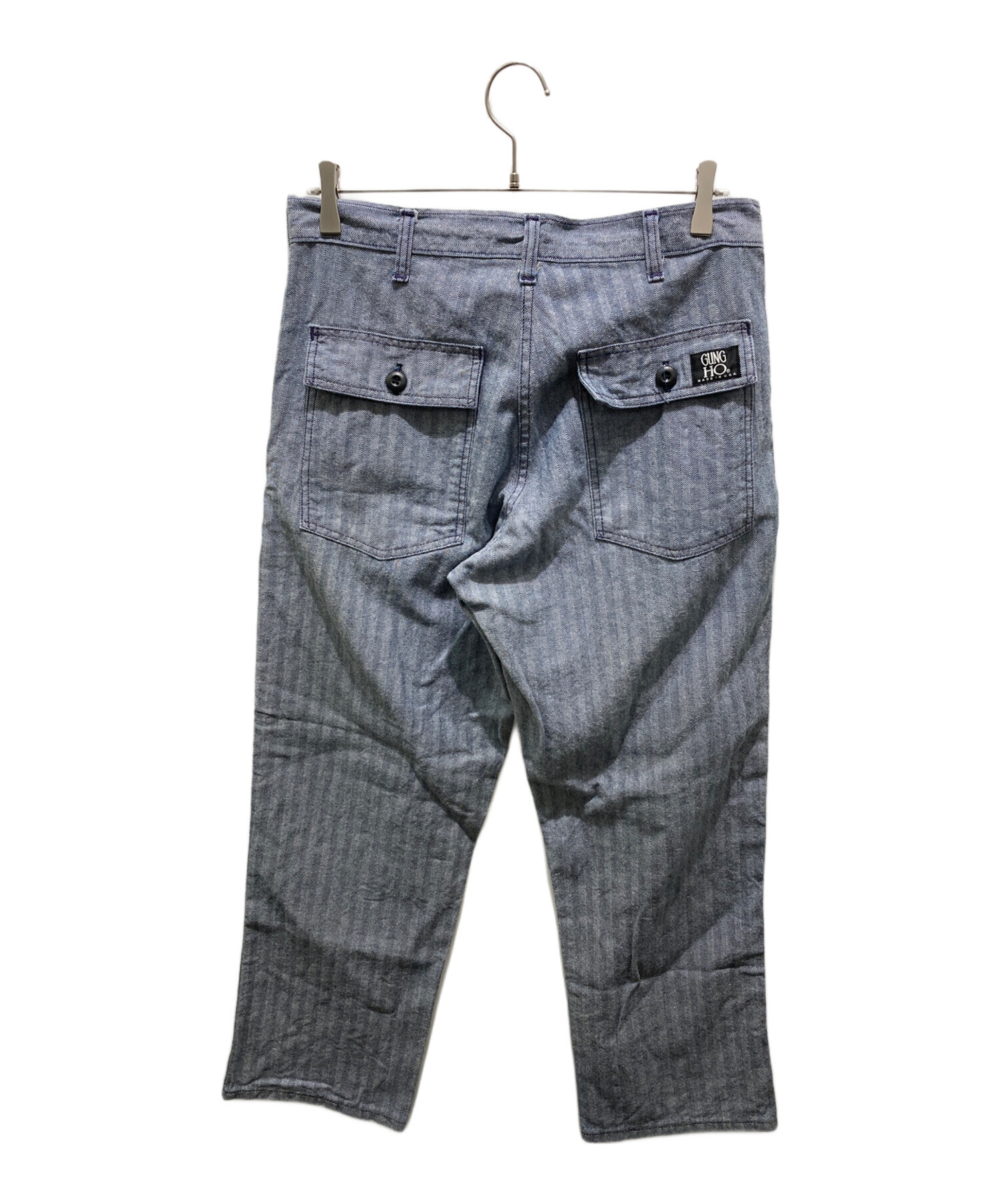 中古・古着通販】GUNG HO (ガンホー) ヘリンボーンベイカーパンツ