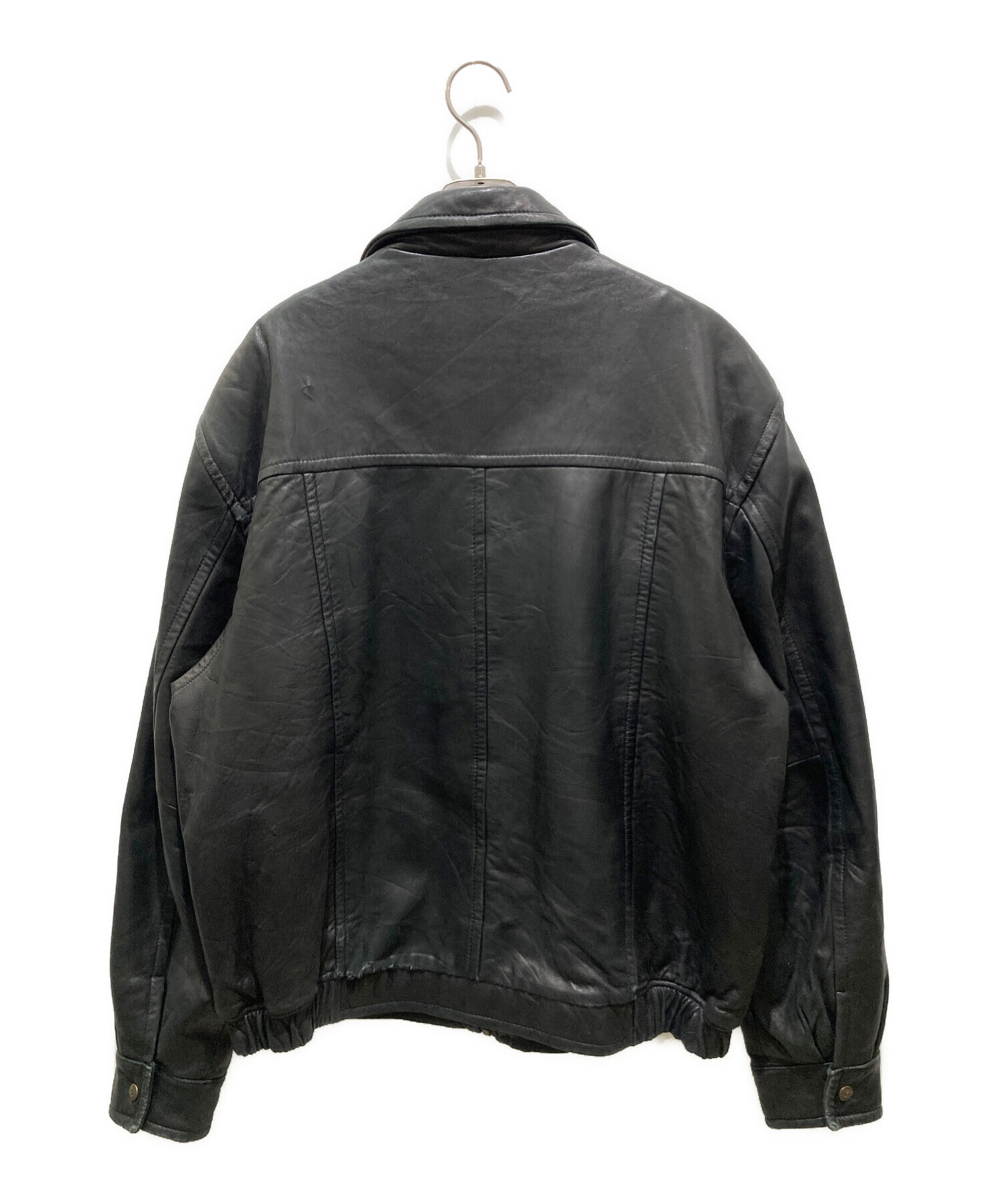 中古・古着通販】Columbia (コロンビア) レザージャケット ブラック