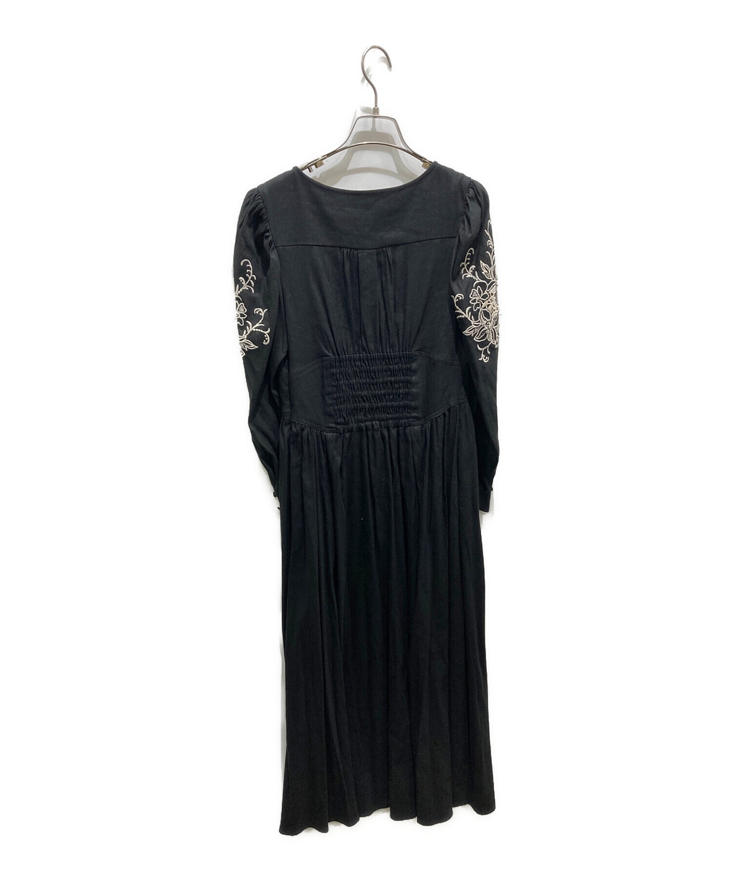 Her lip to ブラック マキシドレス 中古・古着通販】Her lip to (ハーリップトゥ) Jacaranda Linen-Blend