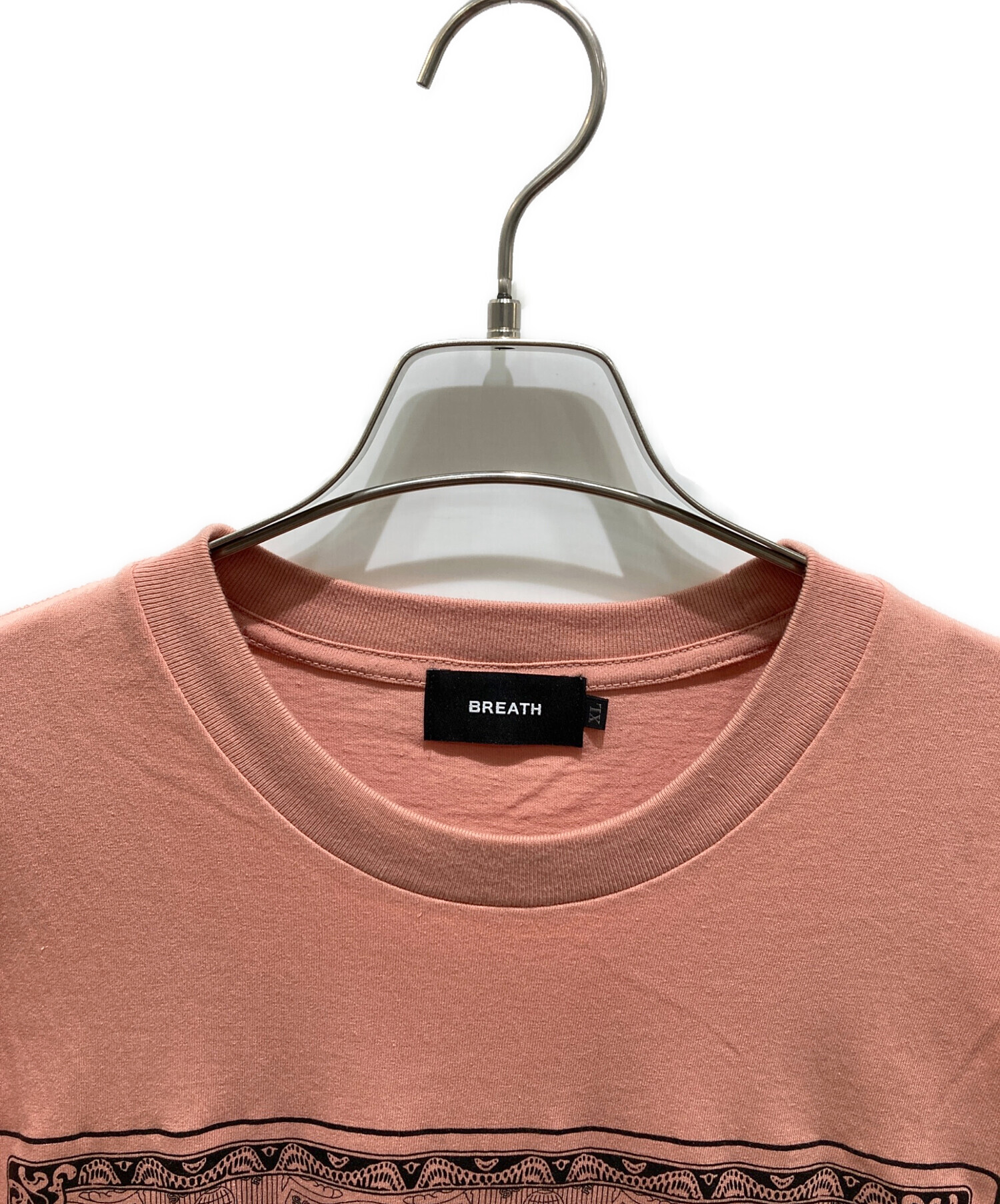 中古・古着通販】BREATH (ブレス) BLACK CARD TEE オレンジ サイズ:XL 