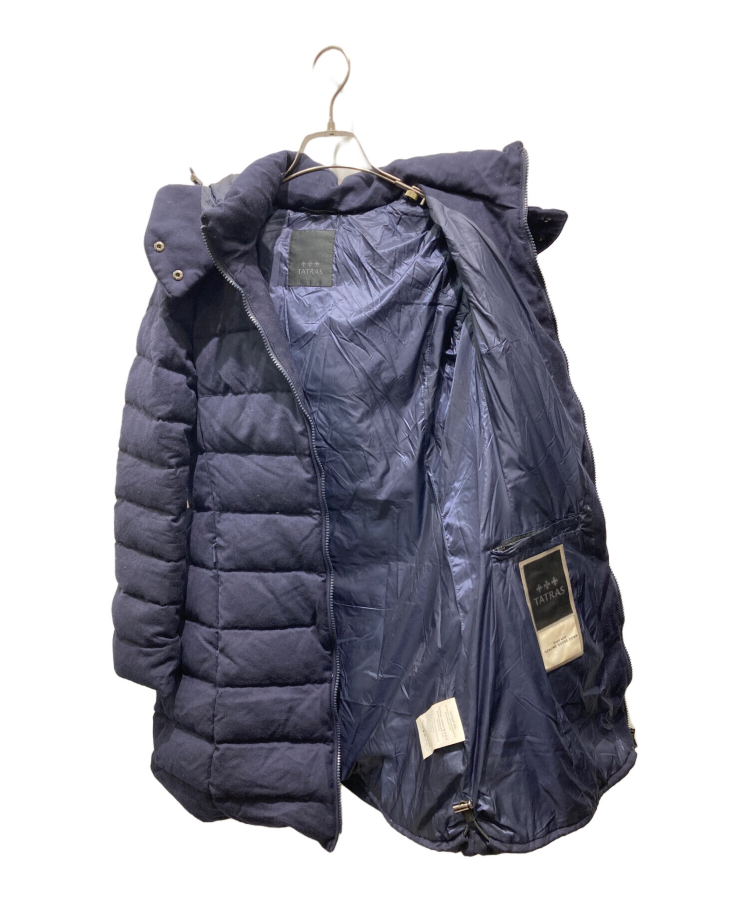 中古・古着通販】TATRAS (タトラス) ダウンコート ネイビー サイズ:01