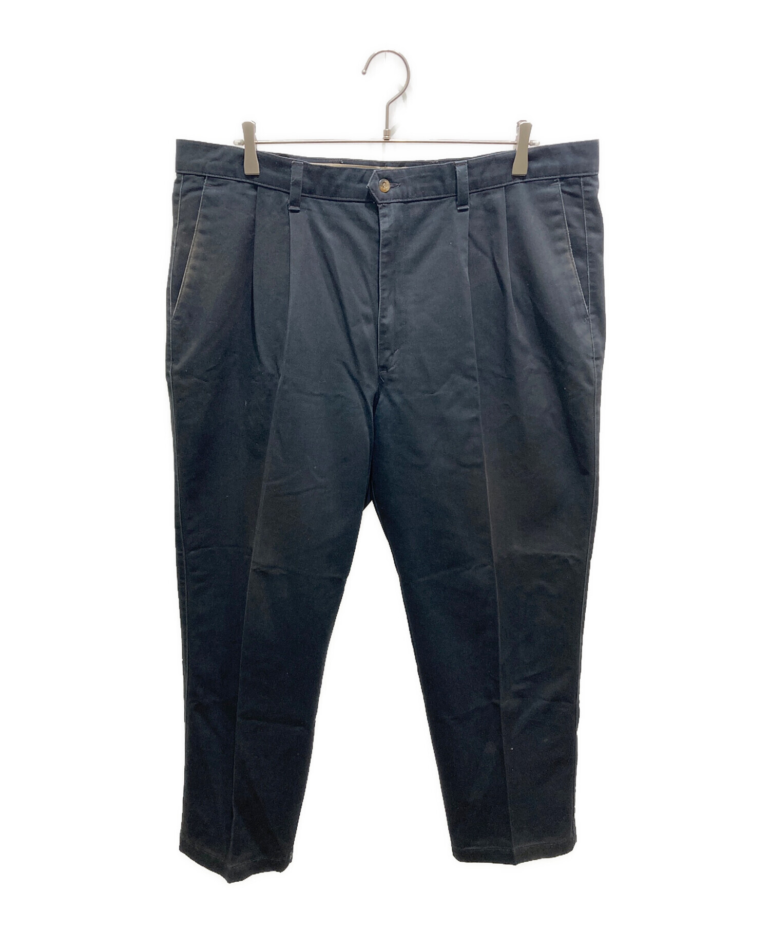 中古・古着通販】DOCKERS (ドッカーズ) 2タックパンツ ブラック サイズ