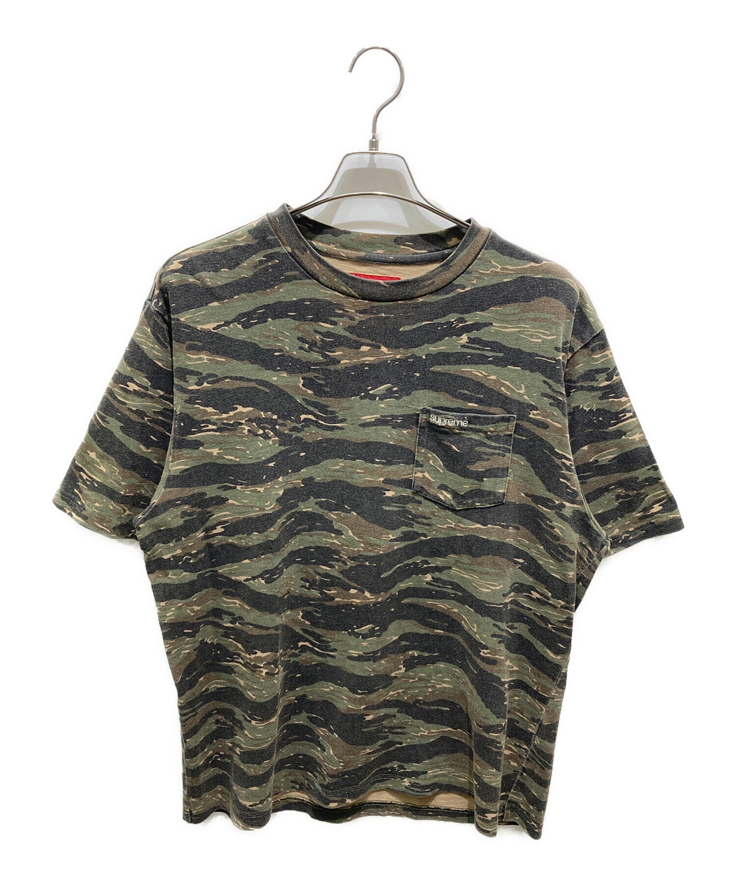 中古・古着通販】SUPREME (シュプリーム) S/S Pocket Tee Tiger Camo 