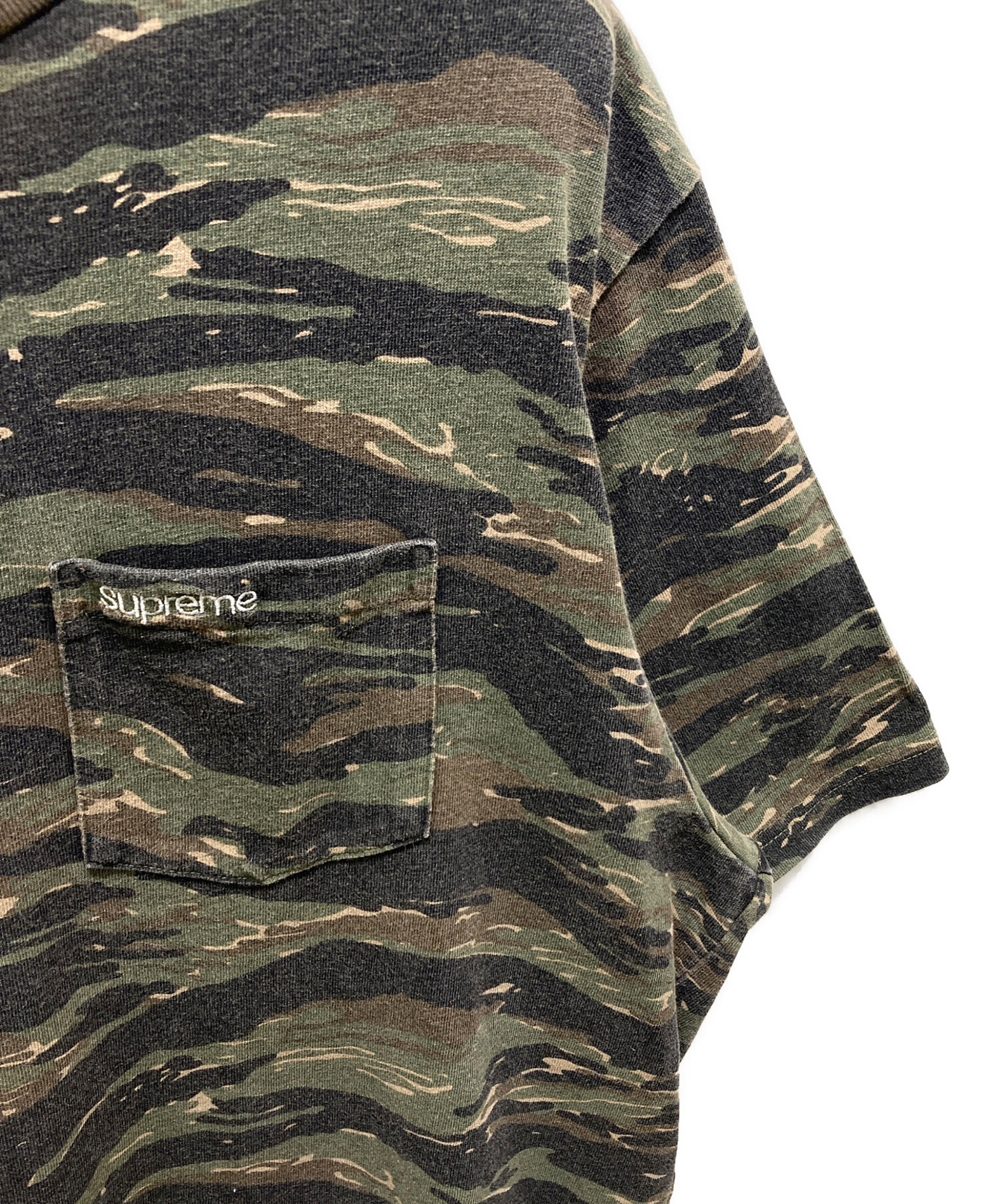 中古・古着通販】SUPREME (シュプリーム) S/S Pocket Tee Tiger Camo 
