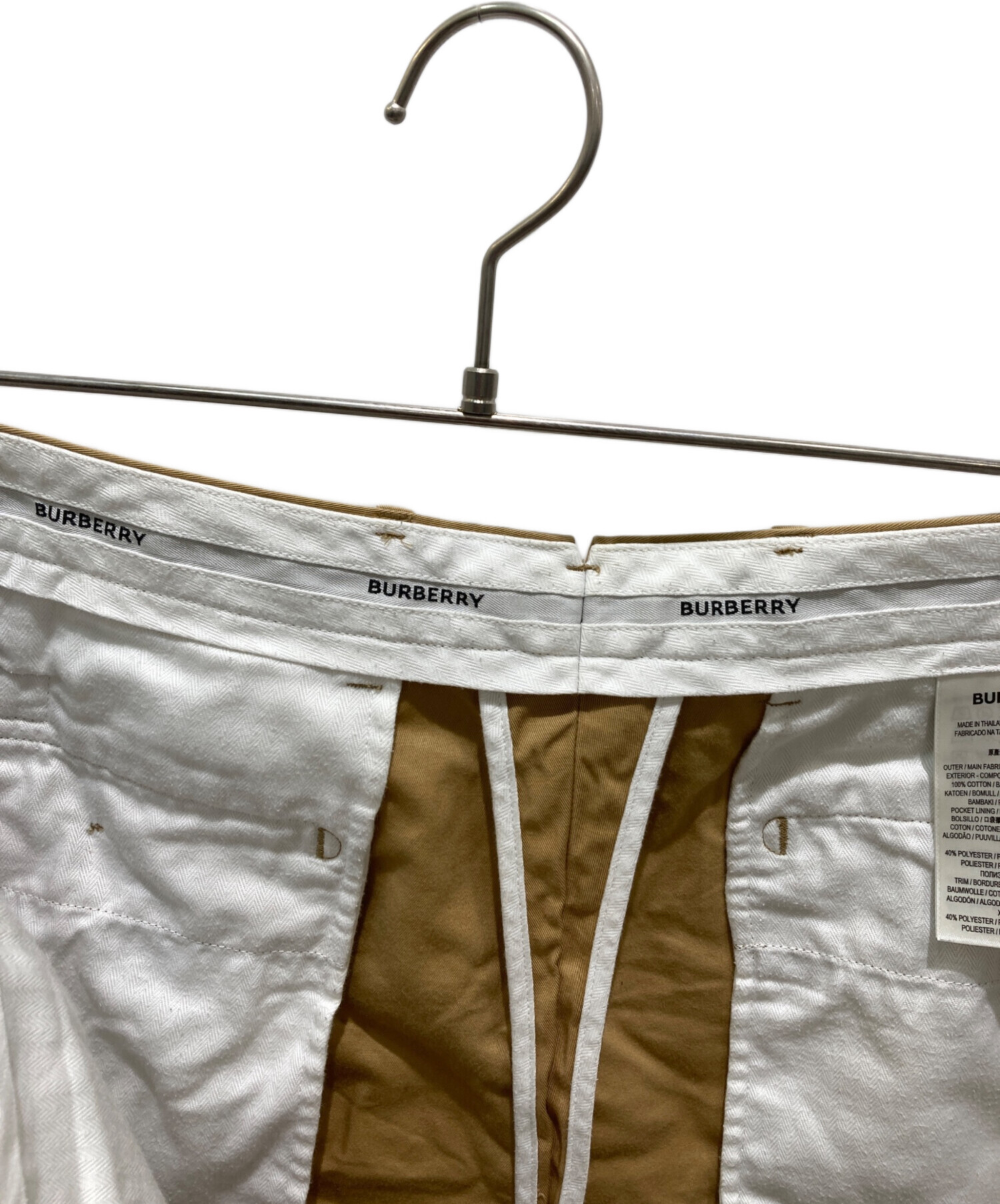 中古・古着通販】BURBERRY (バーバリー) チノショーツ ベージュ サイズ