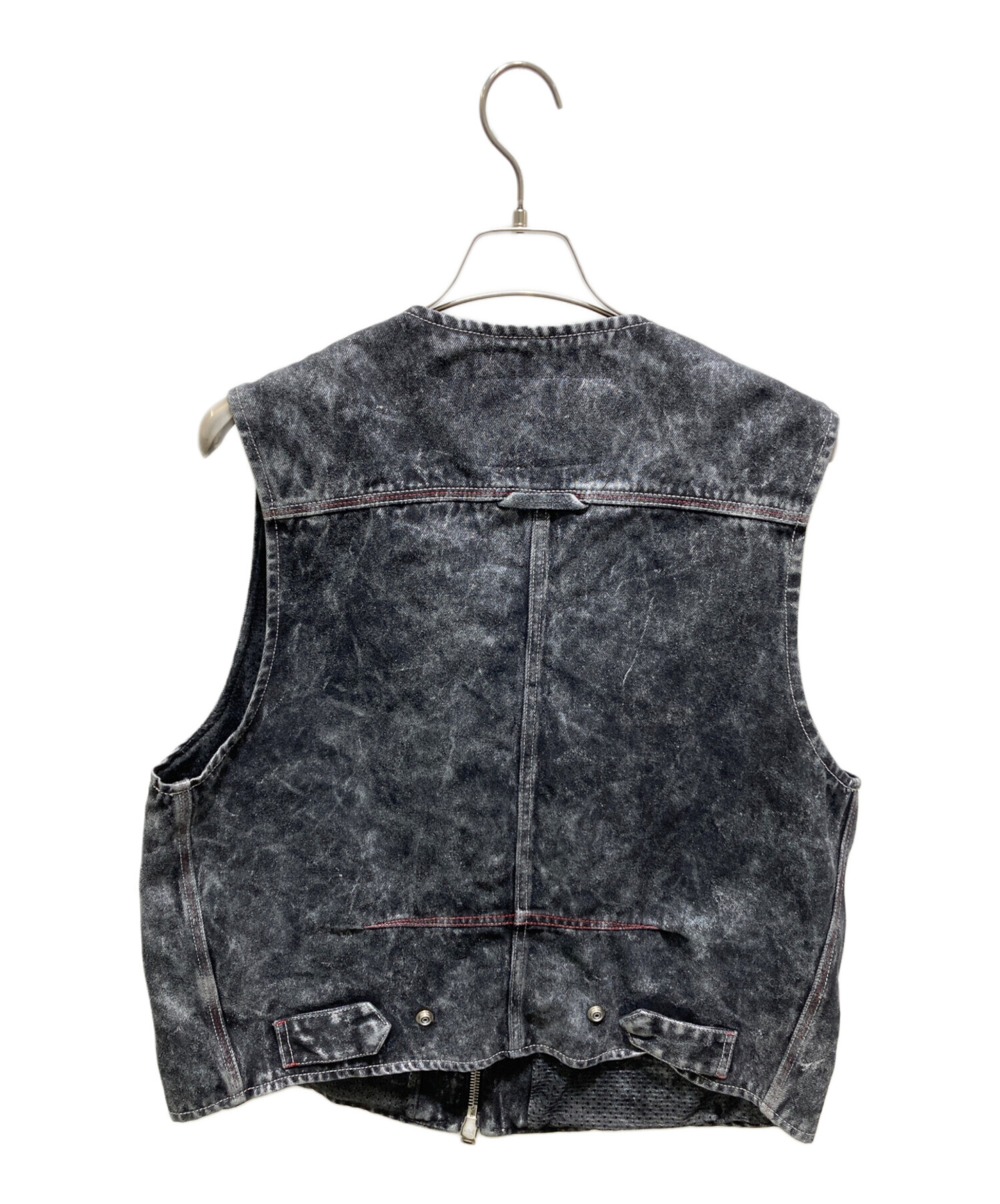 中古・古着通販】DIESEL (ディーゼル) D-SAMP DENIM VEST ブラック