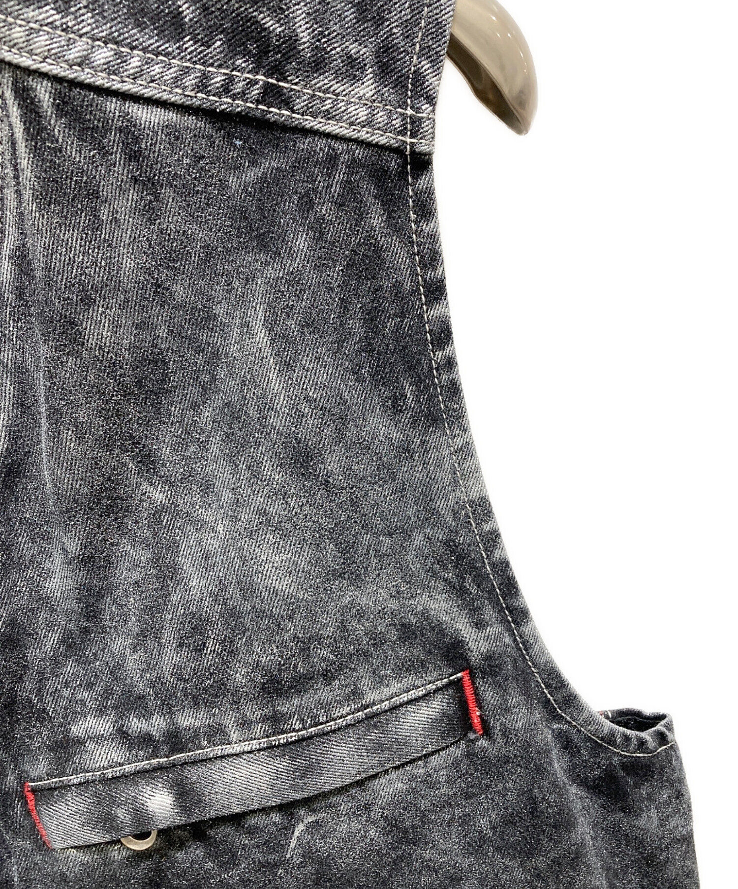 中古・古着通販】DIESEL (ディーゼル) D-SAMP DENIM VEST ブラック
