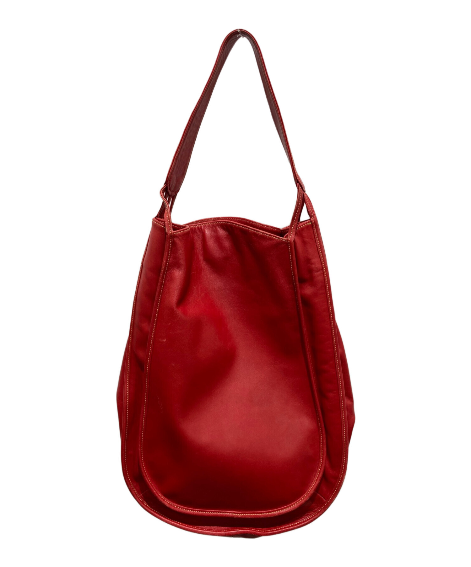 中古・古着通販】michiamo (ミキアモ) ハンドバッグ レッド｜ブランド