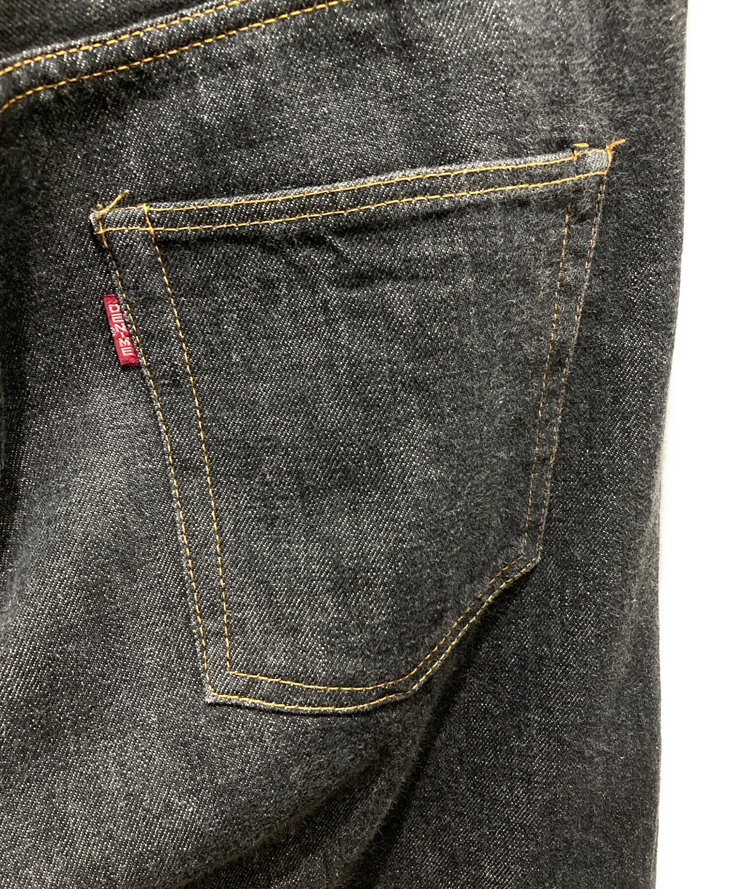 中古・古着通販】DENIME (ドゥニーム) ブラックデニムパンツ ブラック 