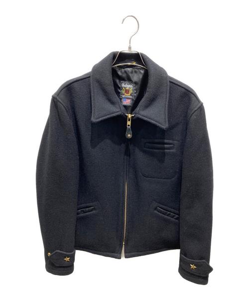 希少サイズ ショット ウールジャケット CPOジャケット 裏地キルティング 中古・古着通販】Schott (ショット) ウールCPOジャケット ブラック