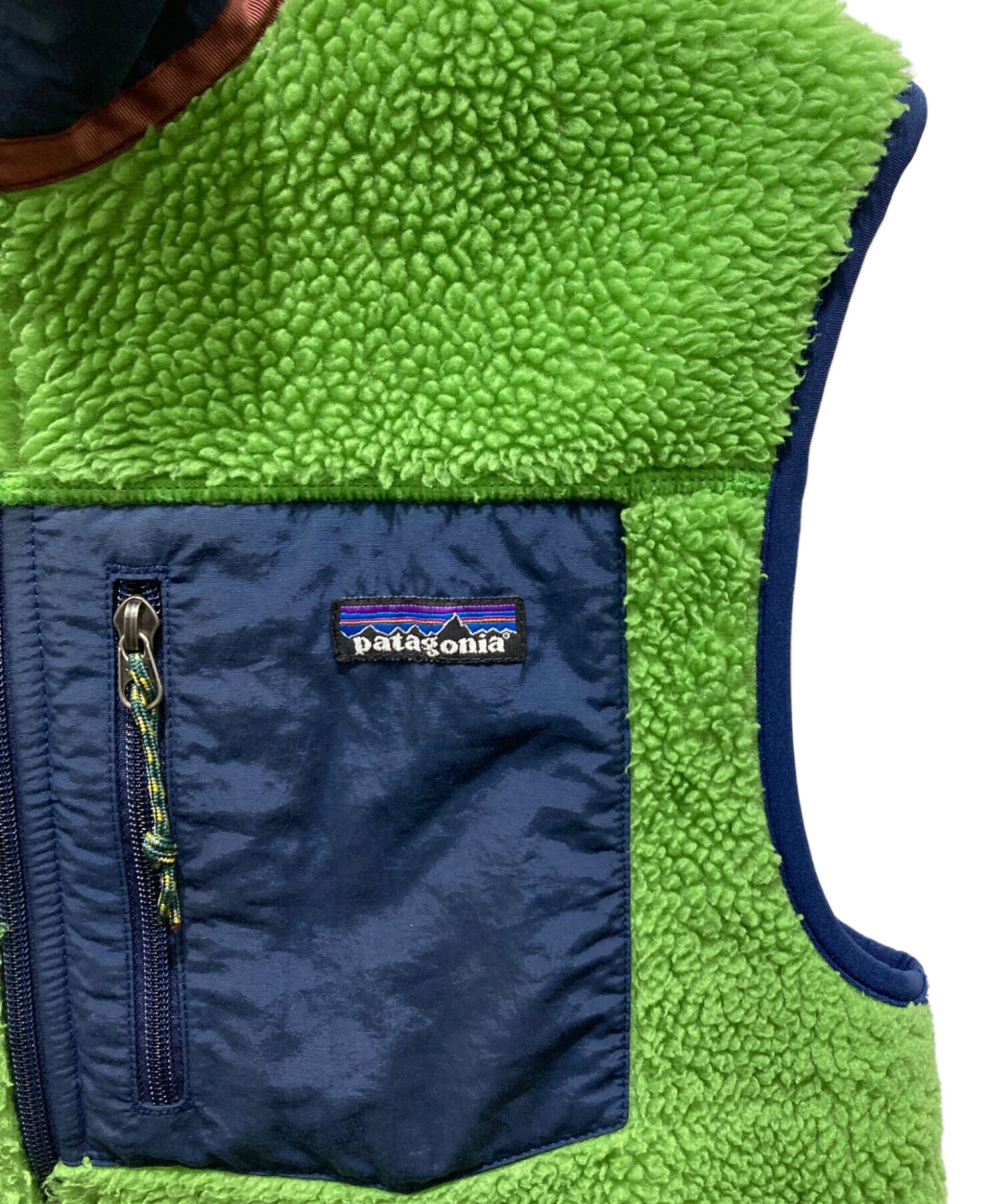 【美品】 patagonia フリースベスト M 特別コラボアイテム」 Patagonia フリースベスト Mサイズ 緑 【公式通販】