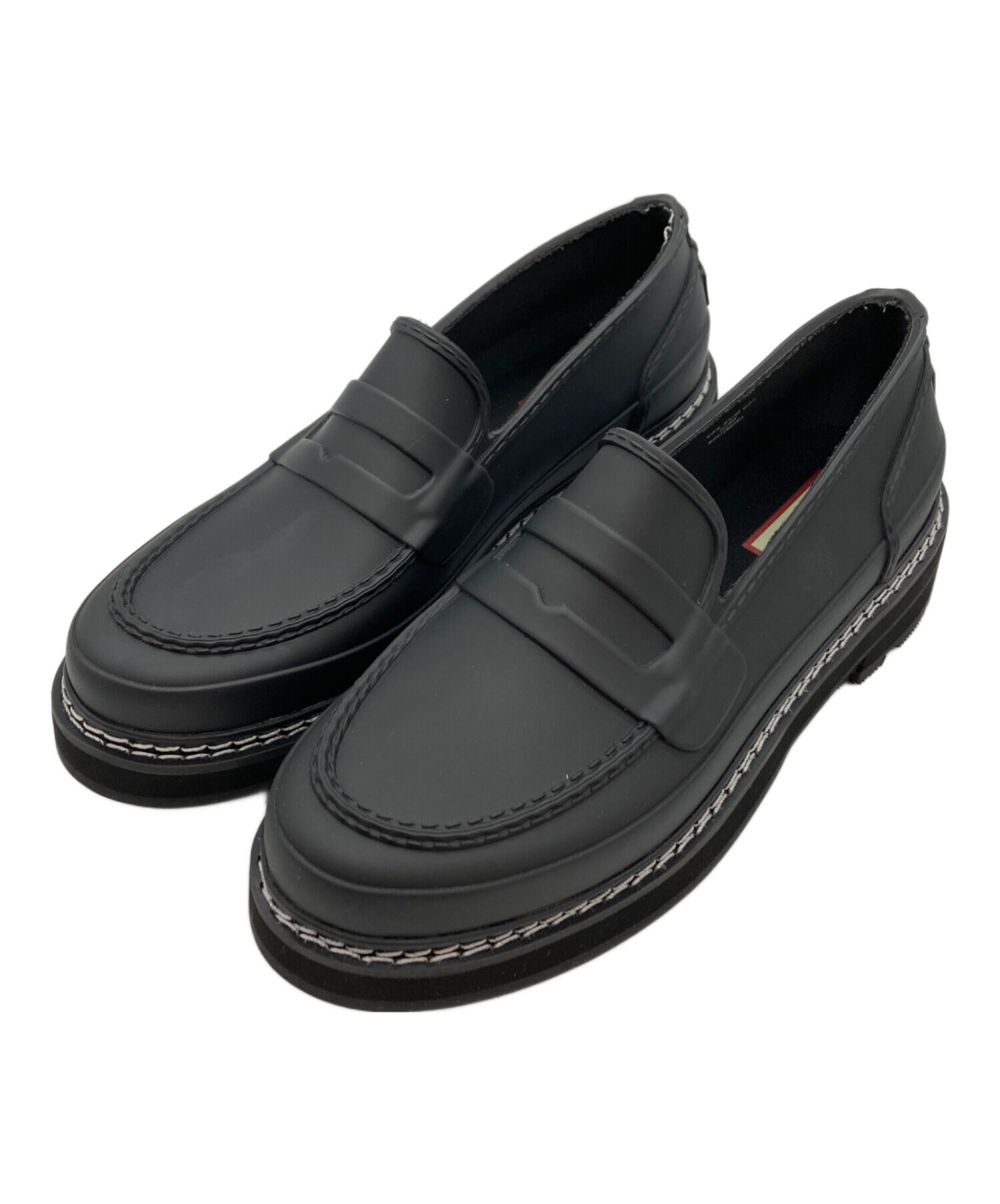 ブラック・ホワイト ローファー US 7 Coach Leah Loafer ブラック UK5 