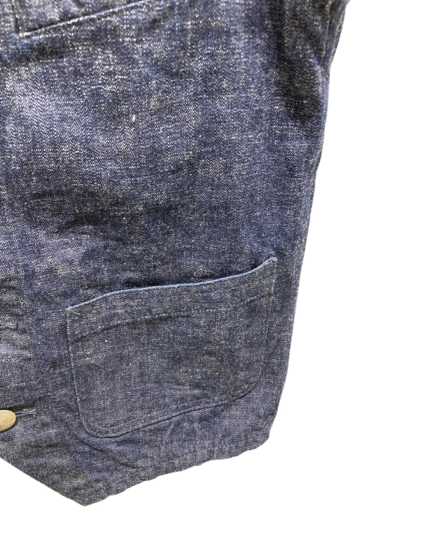 希少‼️美品 定価12万 25SS JULIUS コーティングデニム変形ベスト