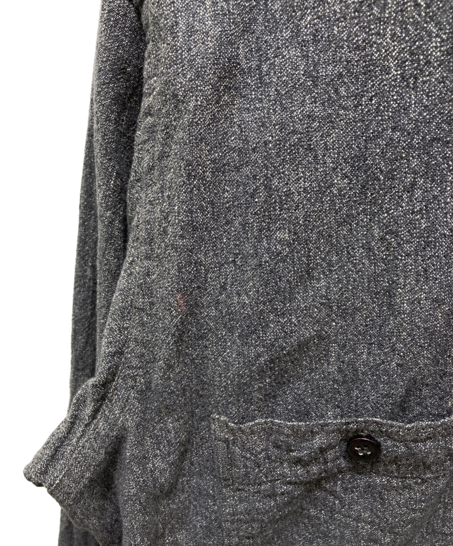 中古・古着通販】big mac (ビッグマック) ブラックシャンブレーシャツ