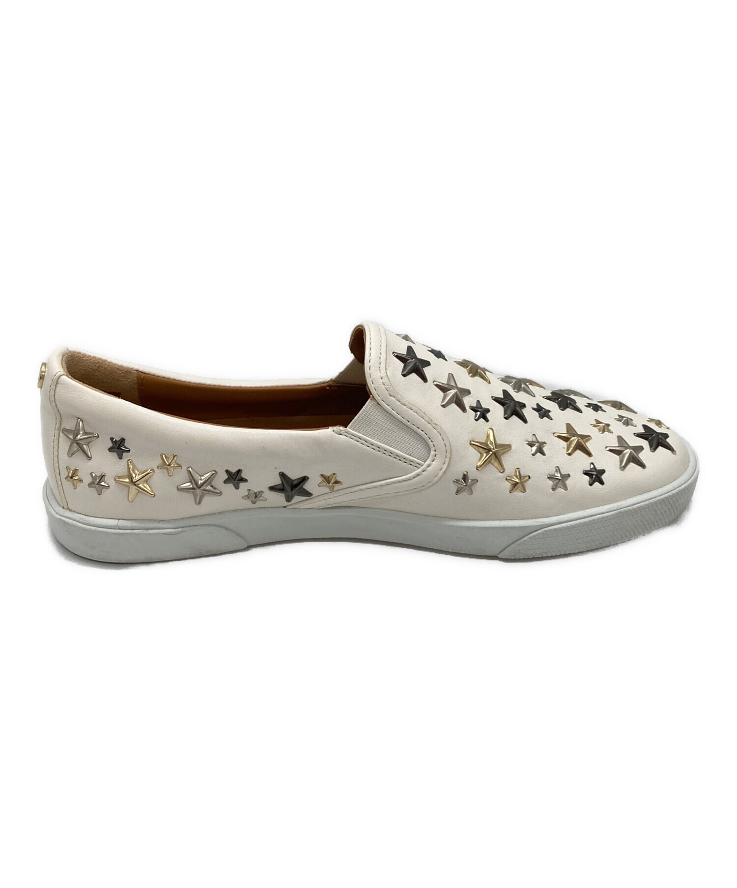 中古・古着通販】JIMMY CHOO (ジミーチュウ) スタースタッズスリッポン 