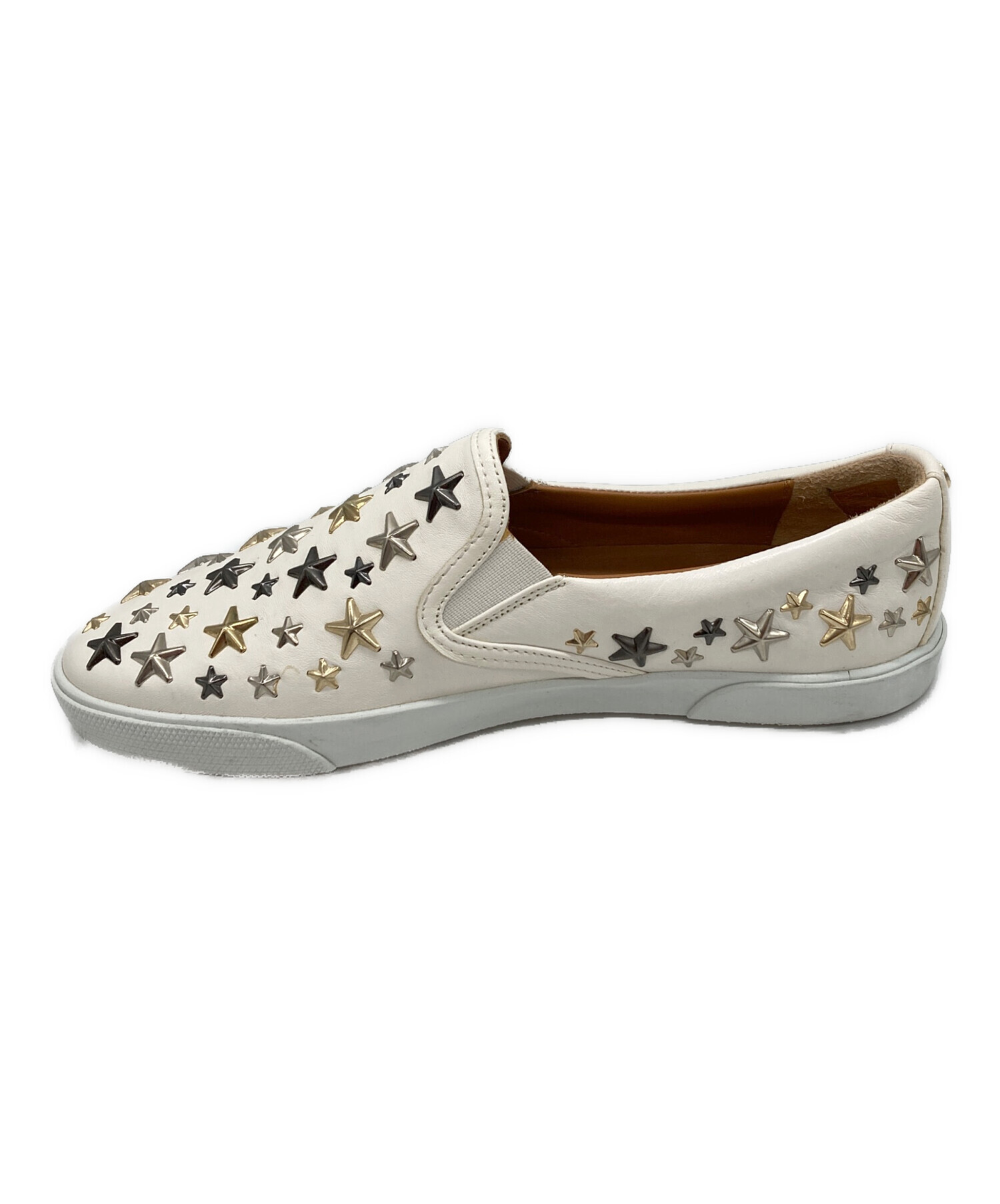 中古・古着通販】JIMMY CHOO (ジミーチュウ) スタースタッズスリッポン 