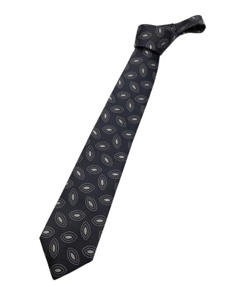 未使用 ビームスエフ ビームスF ネクタイ シルク 小紋柄 ジオメトリック タグ BEAMS F（ビームスF）JOHN COMFORT / シルク 小紋柄 プリント ネクタイ