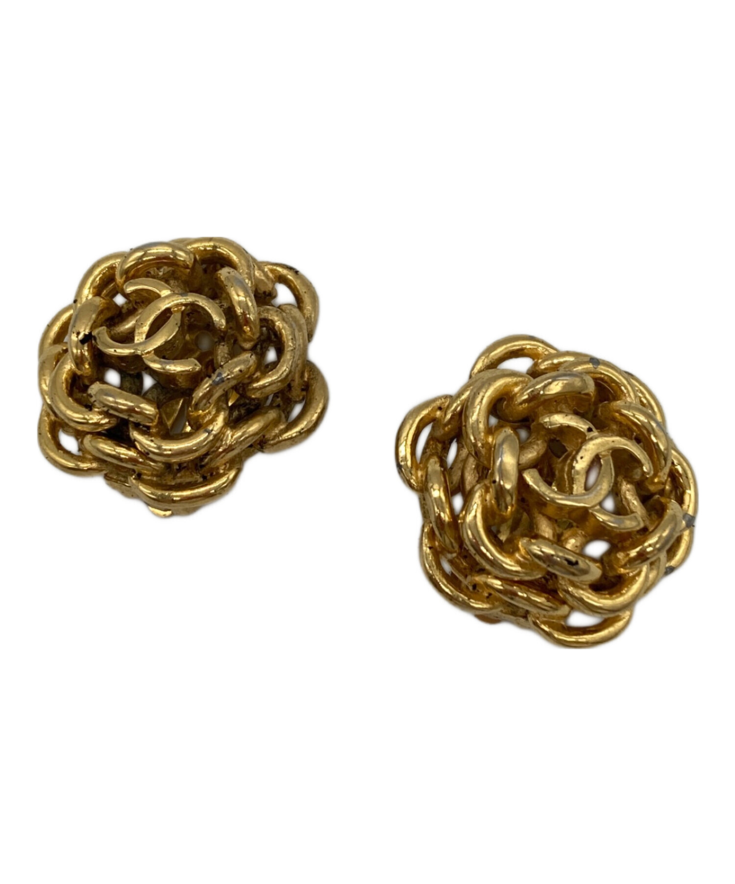 中古・古着通販】CHANEL (シャネル) イヤリング ゴールド｜ブランド 