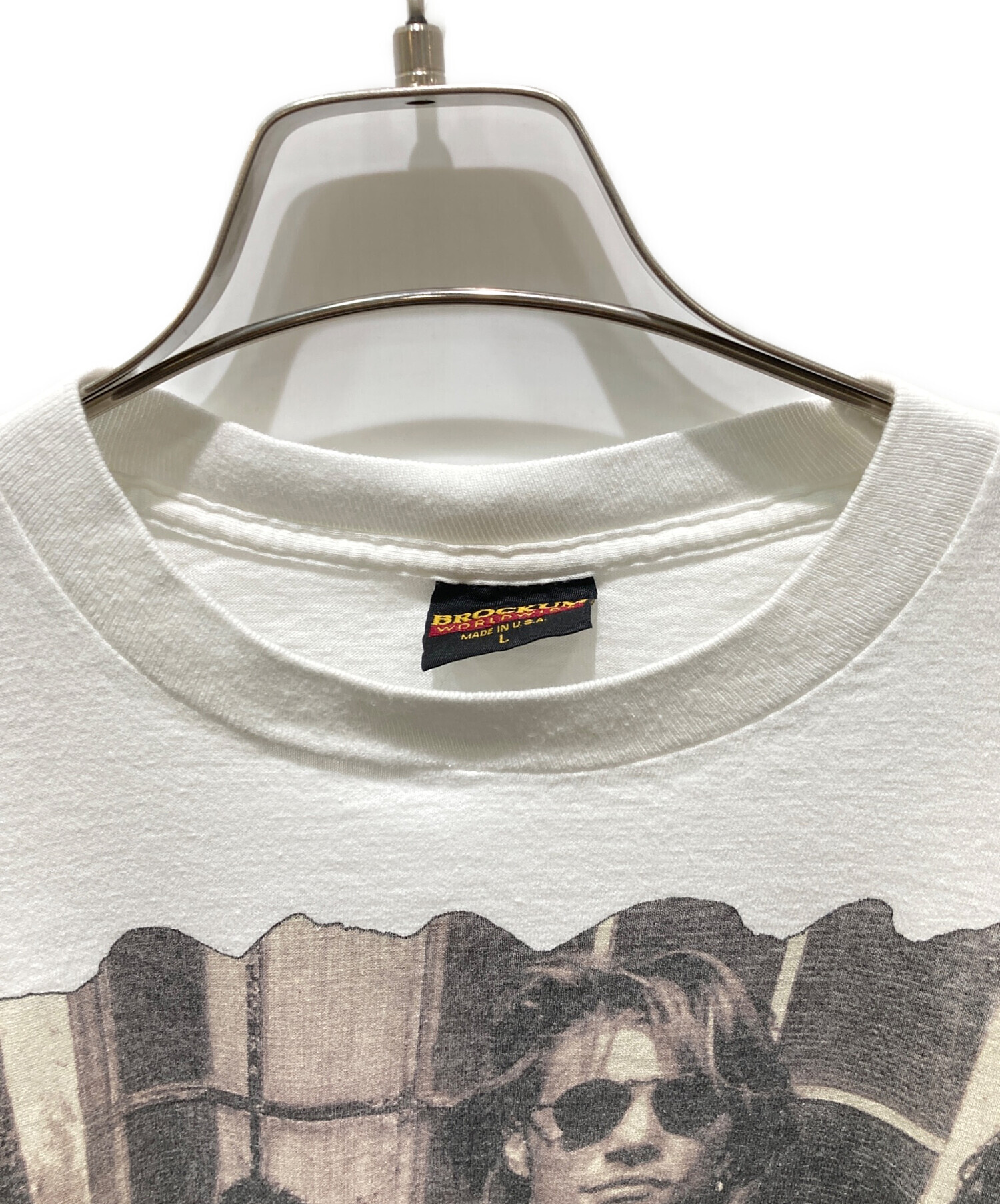 中古・古着通販】BROCKUM (ブロッカム) プリントTシャツ ホワイト