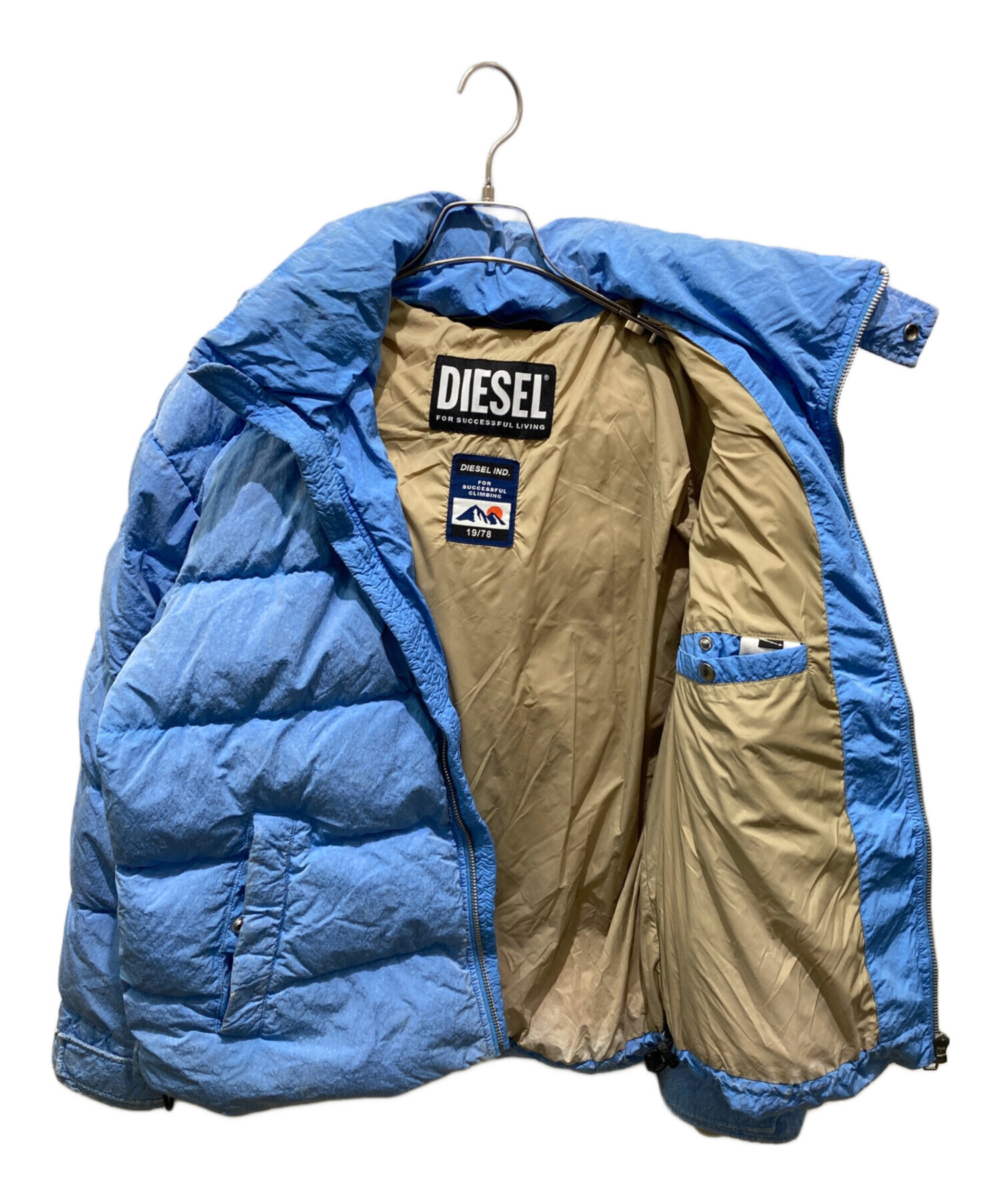 中古・古着通販】DIESEL (ディーゼル) ウォッシュ加工ダウンジャケット