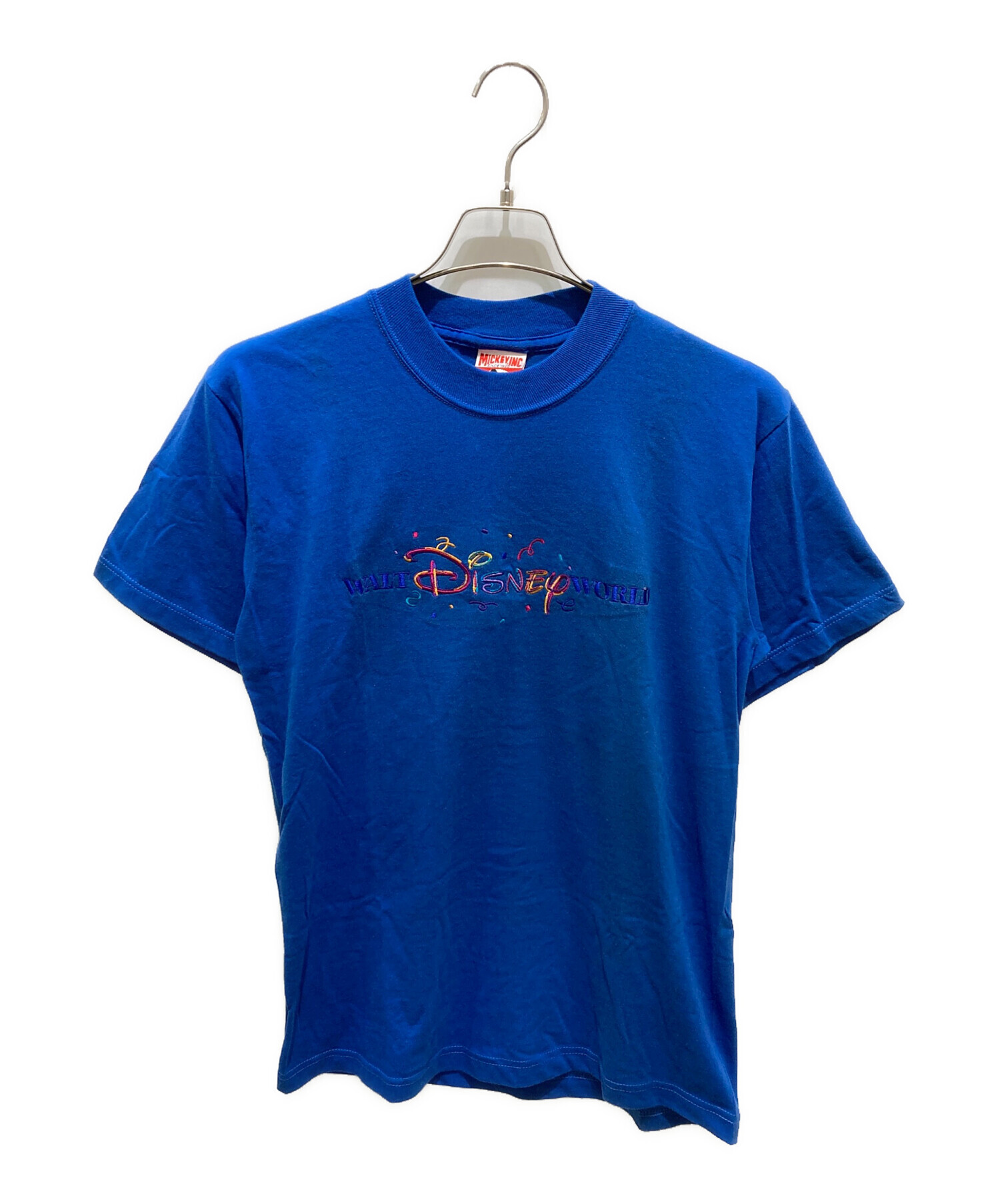 中古・古着通販】DISNEY (ディズニー) 刺繍Tシャツ ブルー サイズ:S