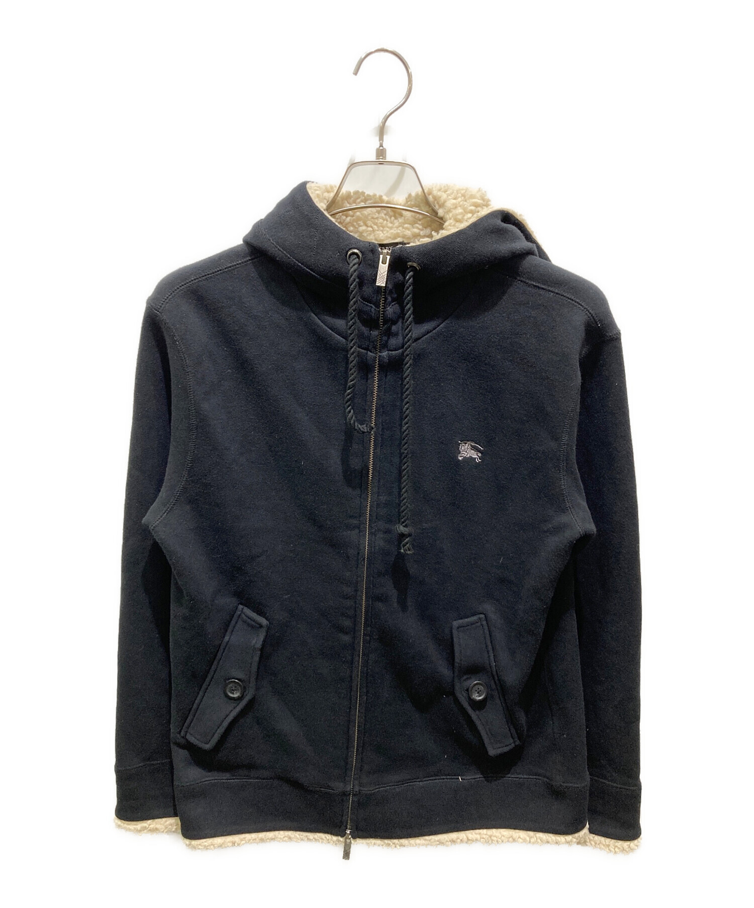 BURBERRY BLACK LABEL ジップパーカー ブラック 2 BURBERRY BLACK LABEL ジップパーカー ブラック 2