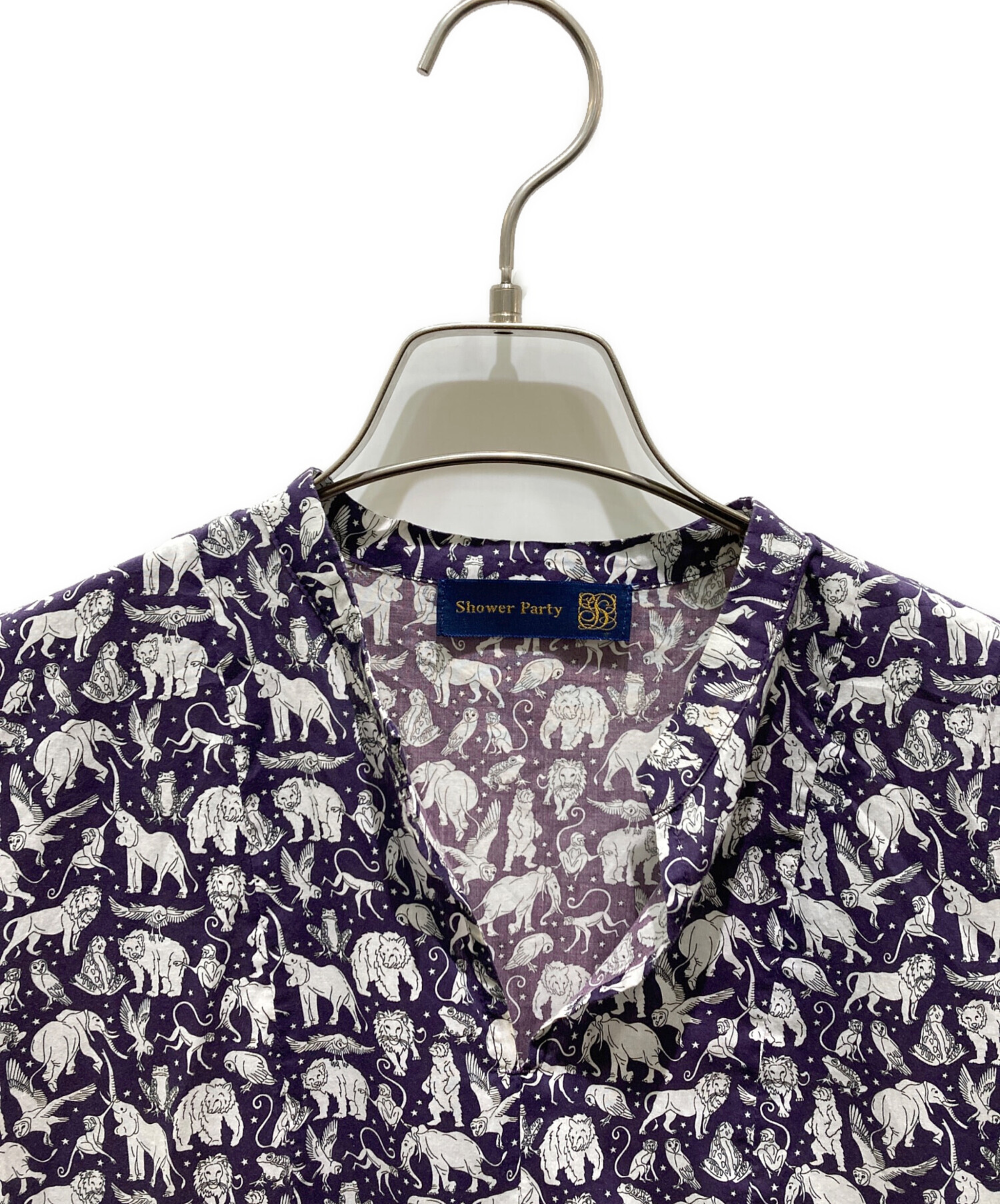 Shower Partyシャワーパーティ♡　 リバティ♡動物柄ロングワンピース 中古・古着通販】Shower Party (シャワーパーティー) リバティ総柄