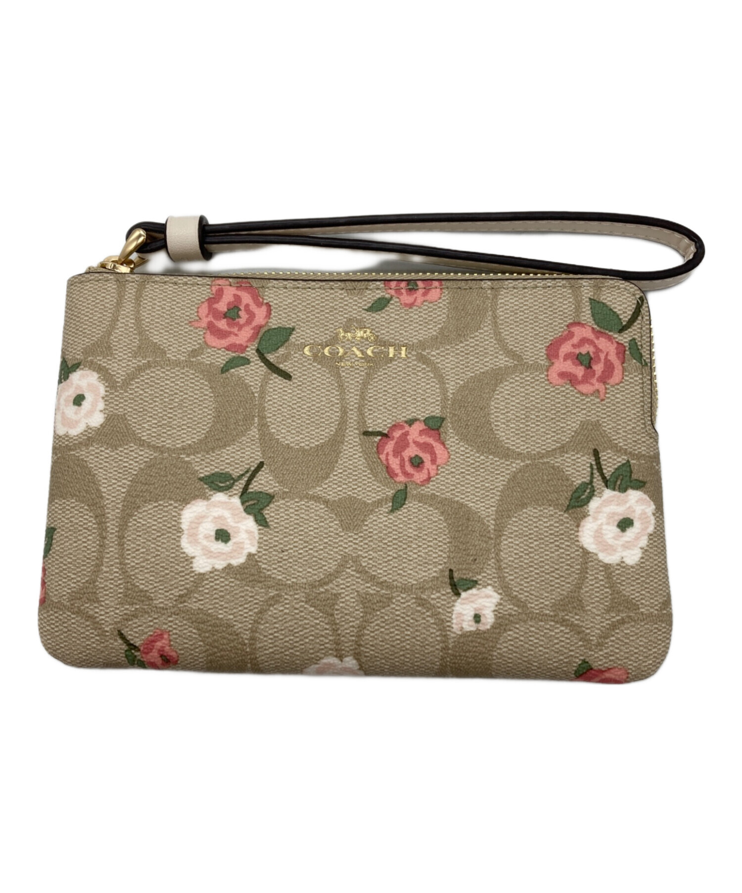 中古・古着通販】COACH (コーチ) フラワープリントポーチ