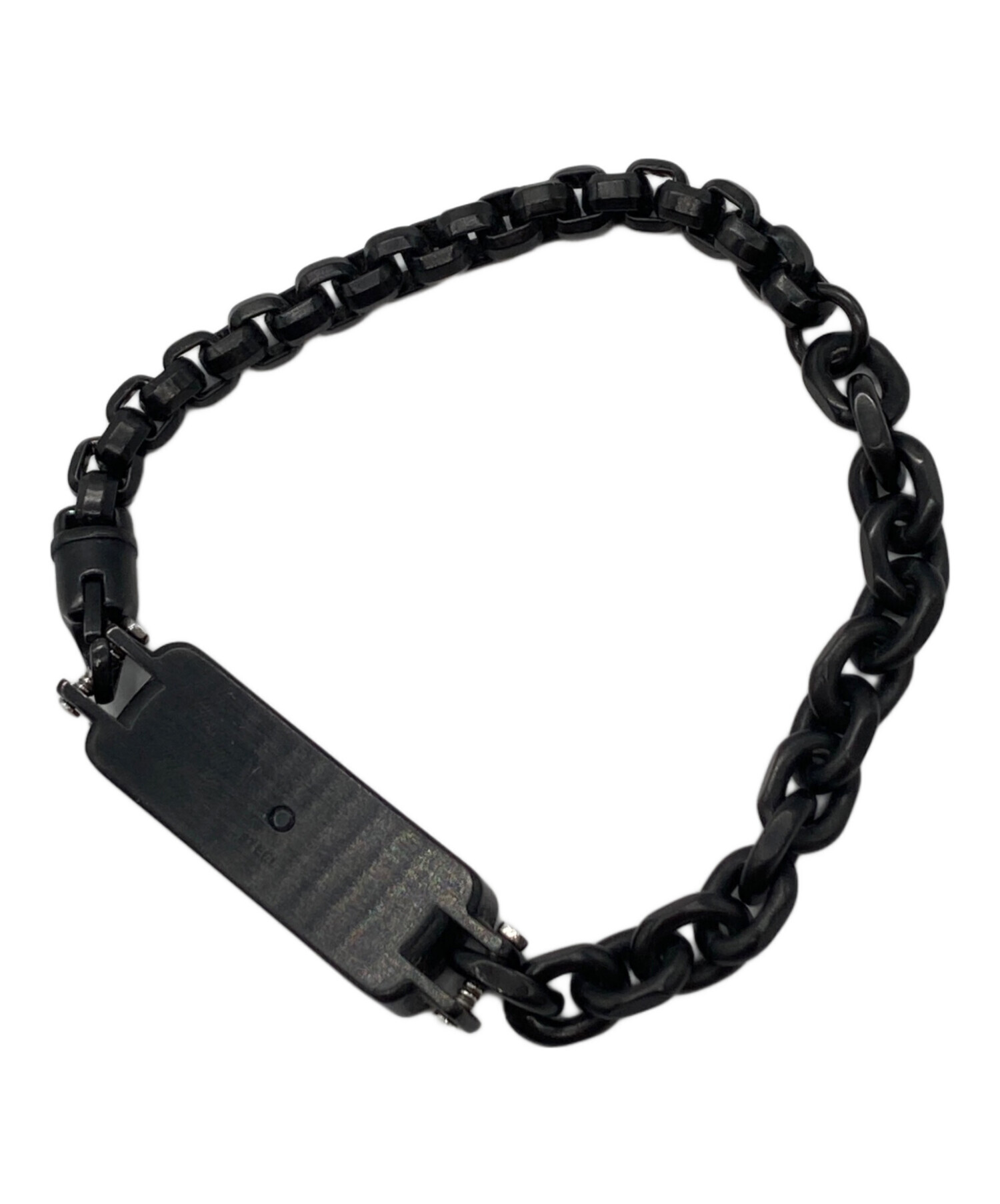 【未使用タグ付き】ディーゼル　ブレスレット 中古・古着通販】DIESEL (ディーゼル) ブレスレット ブラック