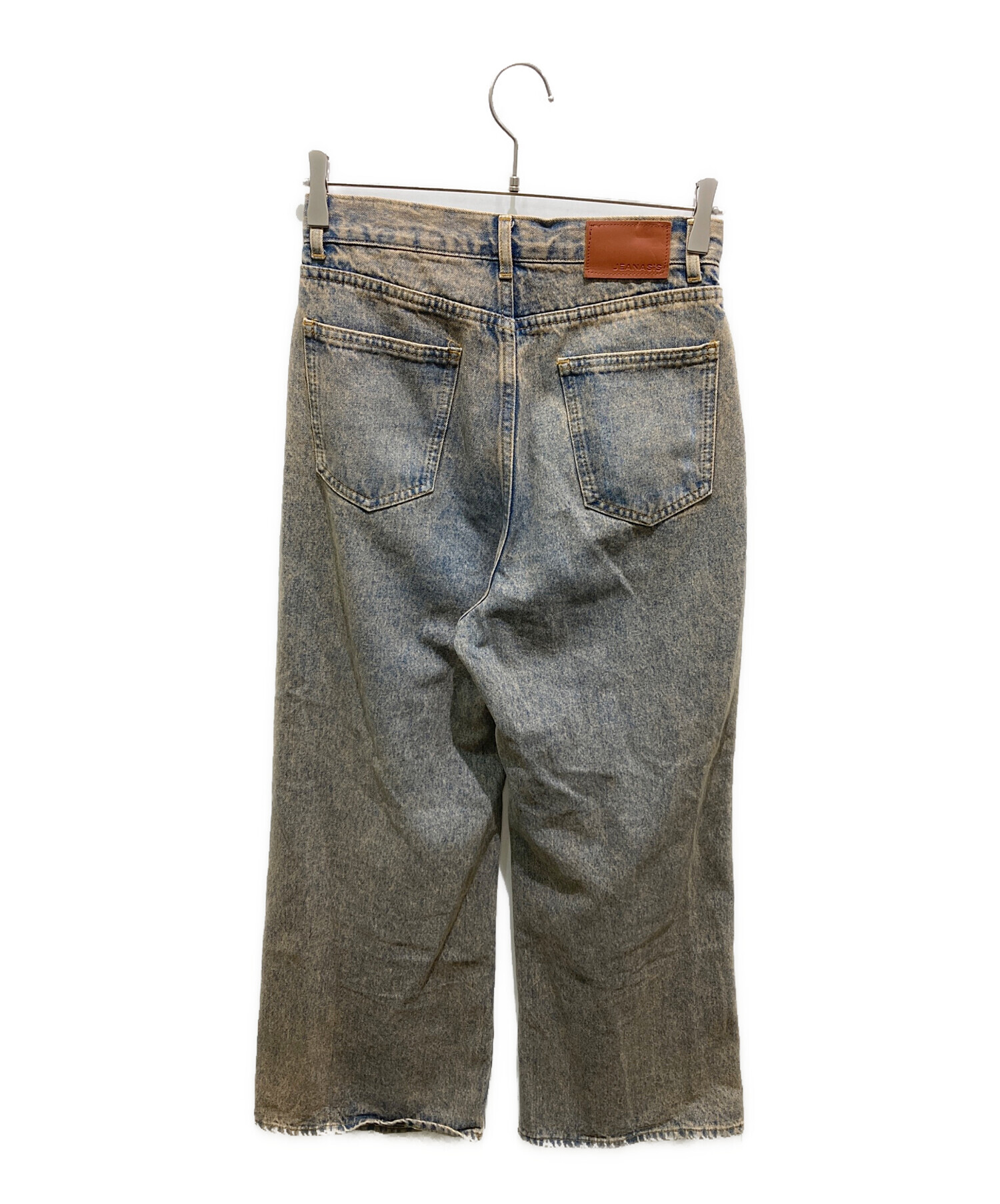 中古・古着通販】JEANASIS (ジーナシス) タックデニムワイドパンツ
