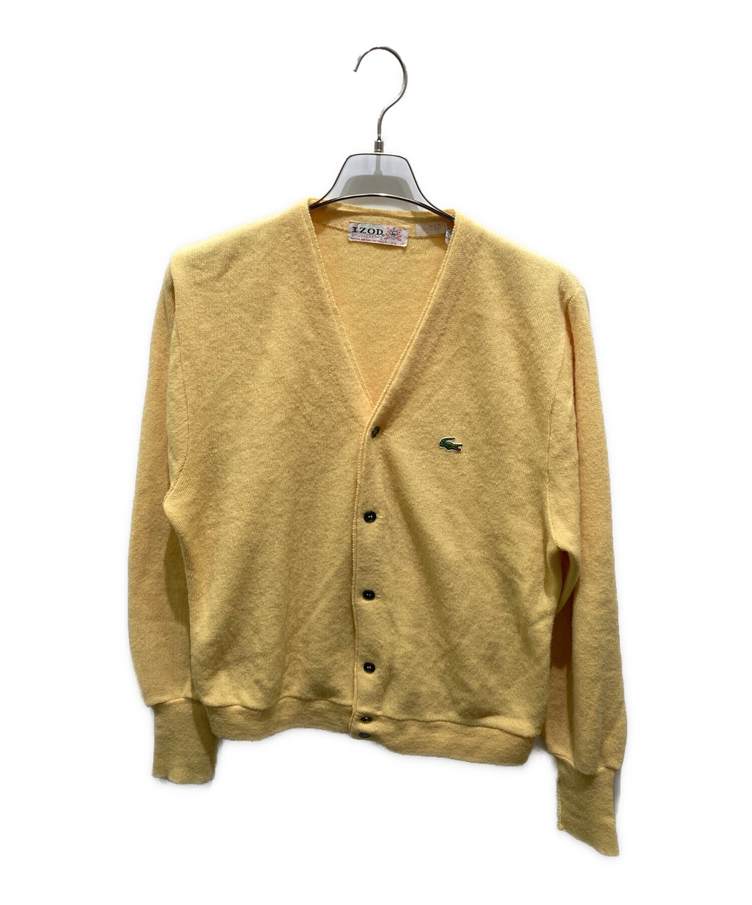 LACOSTE カーディガン レモンイエロー LACOSTE カーディガン レモンイエロー 90s LACOSTE（ラコステ）の