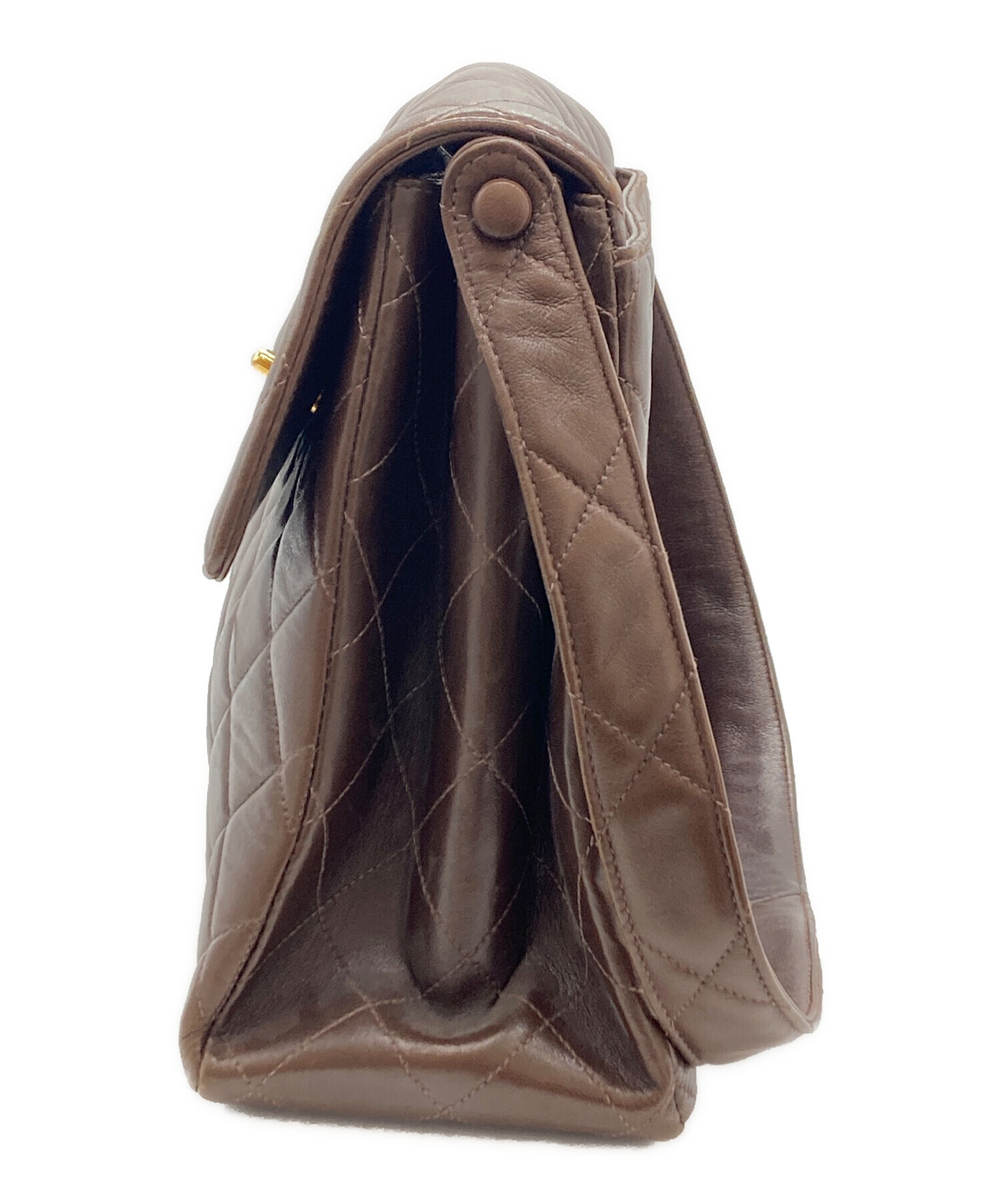 中古・古着通販】CHANEL (シャネル) ワンショルダーバッグ ブラウン