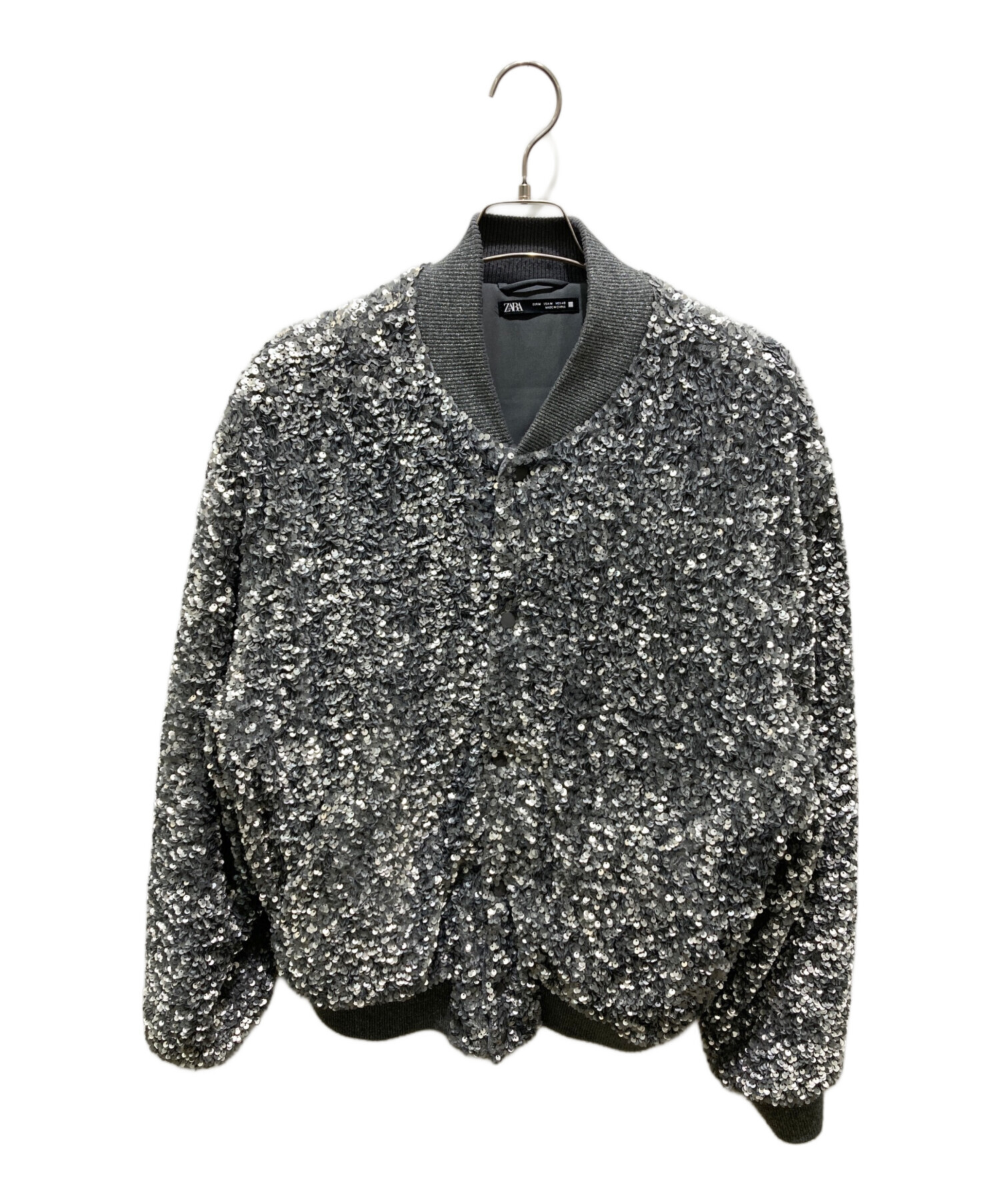 【新品】ZARA 定価22990円!!スパンコール ジャケット （S） ZARA ブラック スパンコールジャケット S/M - メルカリ