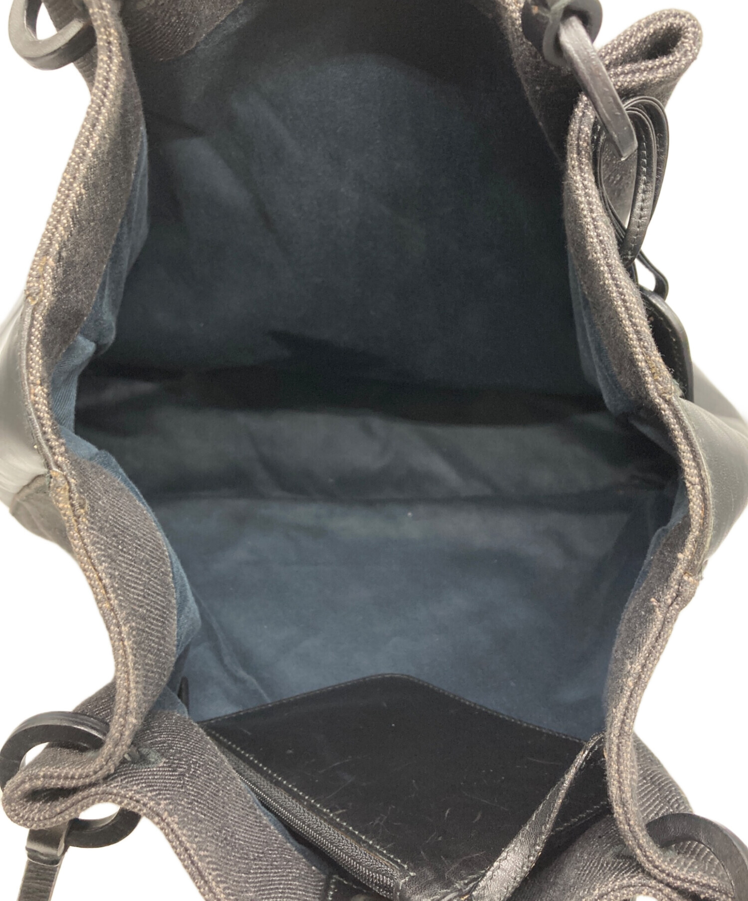 中古・古着通販】GUCCI (グッチ) キャンバスポーチ付きハンドバッグ 