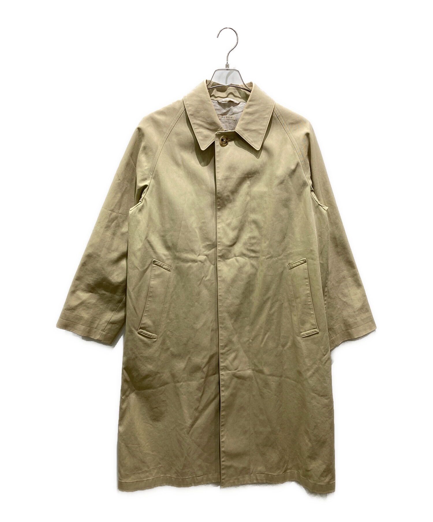 HEUGN DANIEL バルマカーンコート Size:3 中古・古着通販】HEUGN (ユーゲン) Daniel Balmacaan coat ベージュ