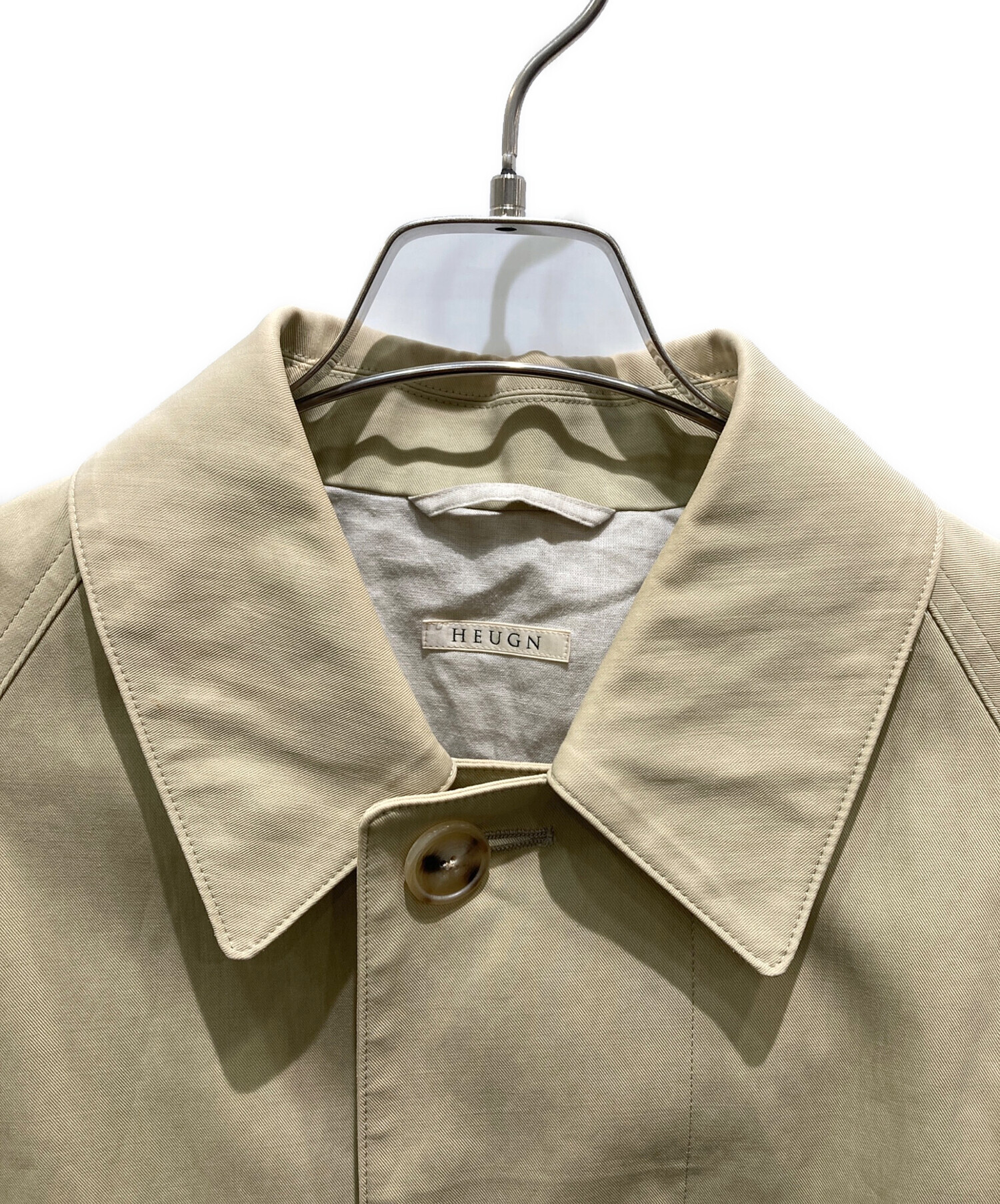 中古・古着通販】HEUGN (ユーゲン) Daniel Balmacaan coat ベージュ