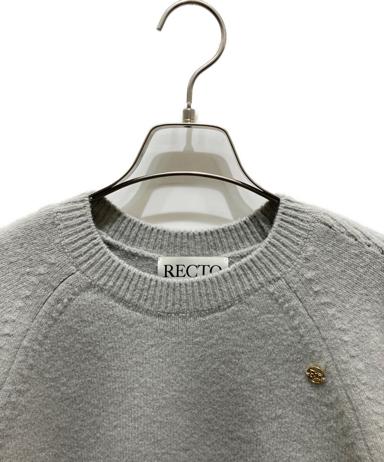 中古・古着通販】RECTO (レクト) クルーネックニット グレー サイズ:M 