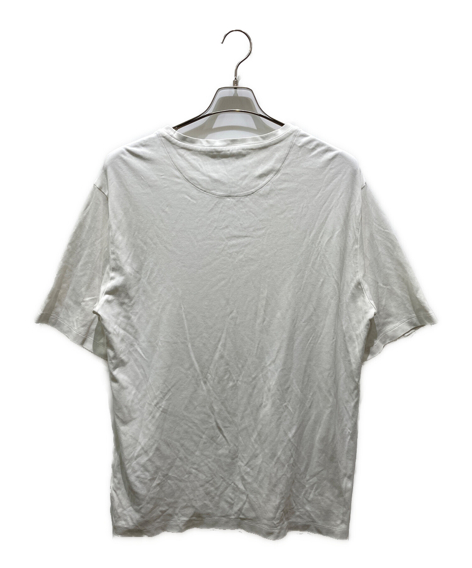 プラダトライアングルロゴプレートTシャツ新品未使用サイズXS PRADA (プラダ) トライアングル ロゴ プレート クルーネック 半袖 T