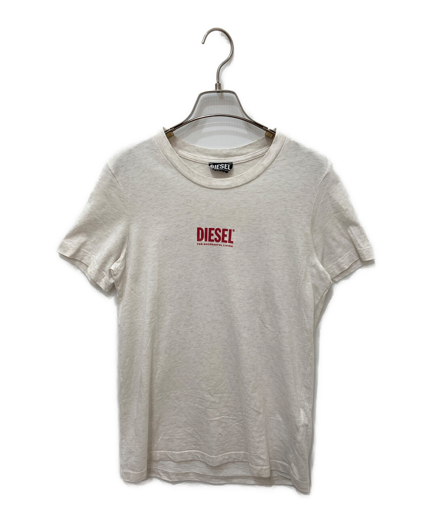 中古・古着通販】DIESEL (ディーゼル) プリントTシャツ ベージュ