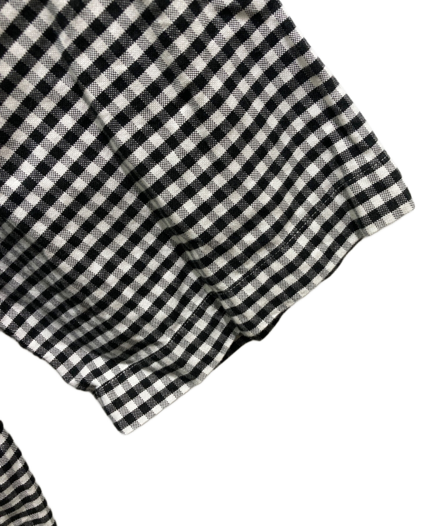 中古・古着通販】DANTON (ダントン) チェックシャツ ブラック×ホワイト