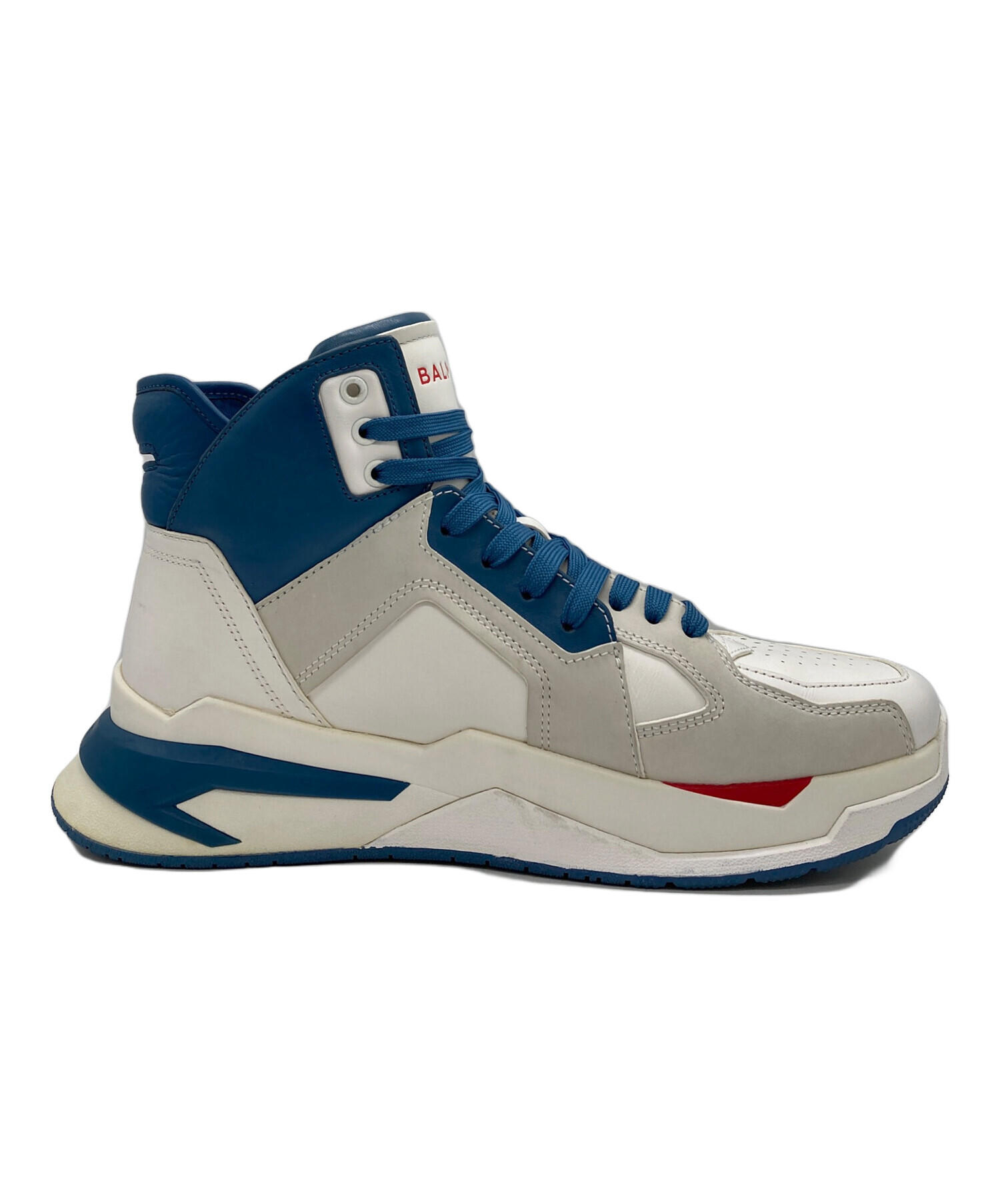 中古・古着通販】BALMAIN (バルマン) ハイカットスニーカー ブルー