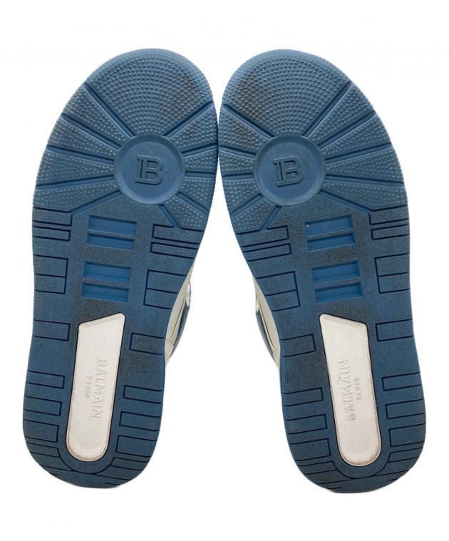 中古・古着通販】BALMAIN (バルマン) ハイカットスニーカー ブルー