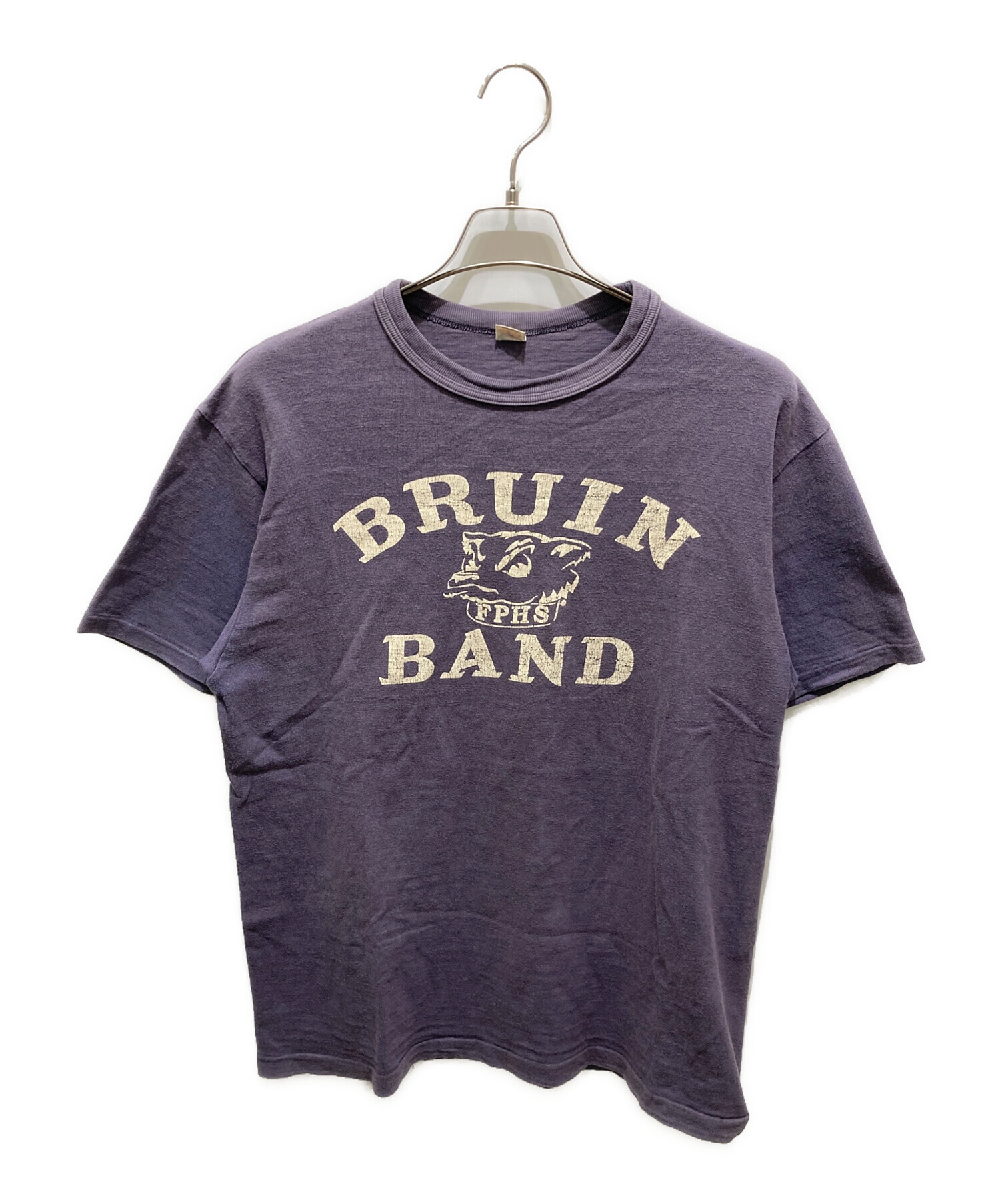 中古・古着通販】WAREHOUSE (ウエアハウス) プリントTシャツ ネイビー