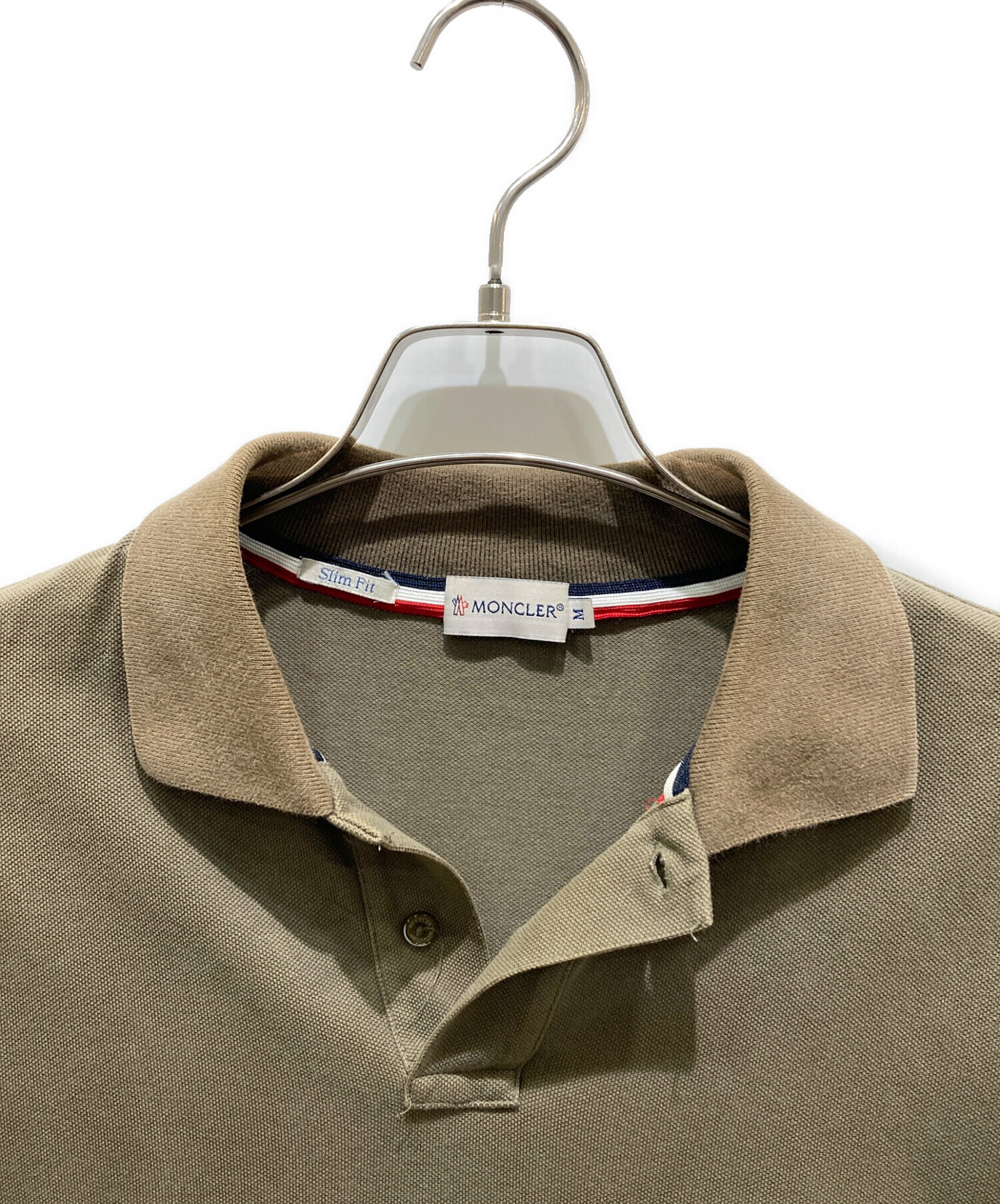 中古・古着通販】MONCLER (モンクレール) MAGLIA POLO オリーブ サイズ 