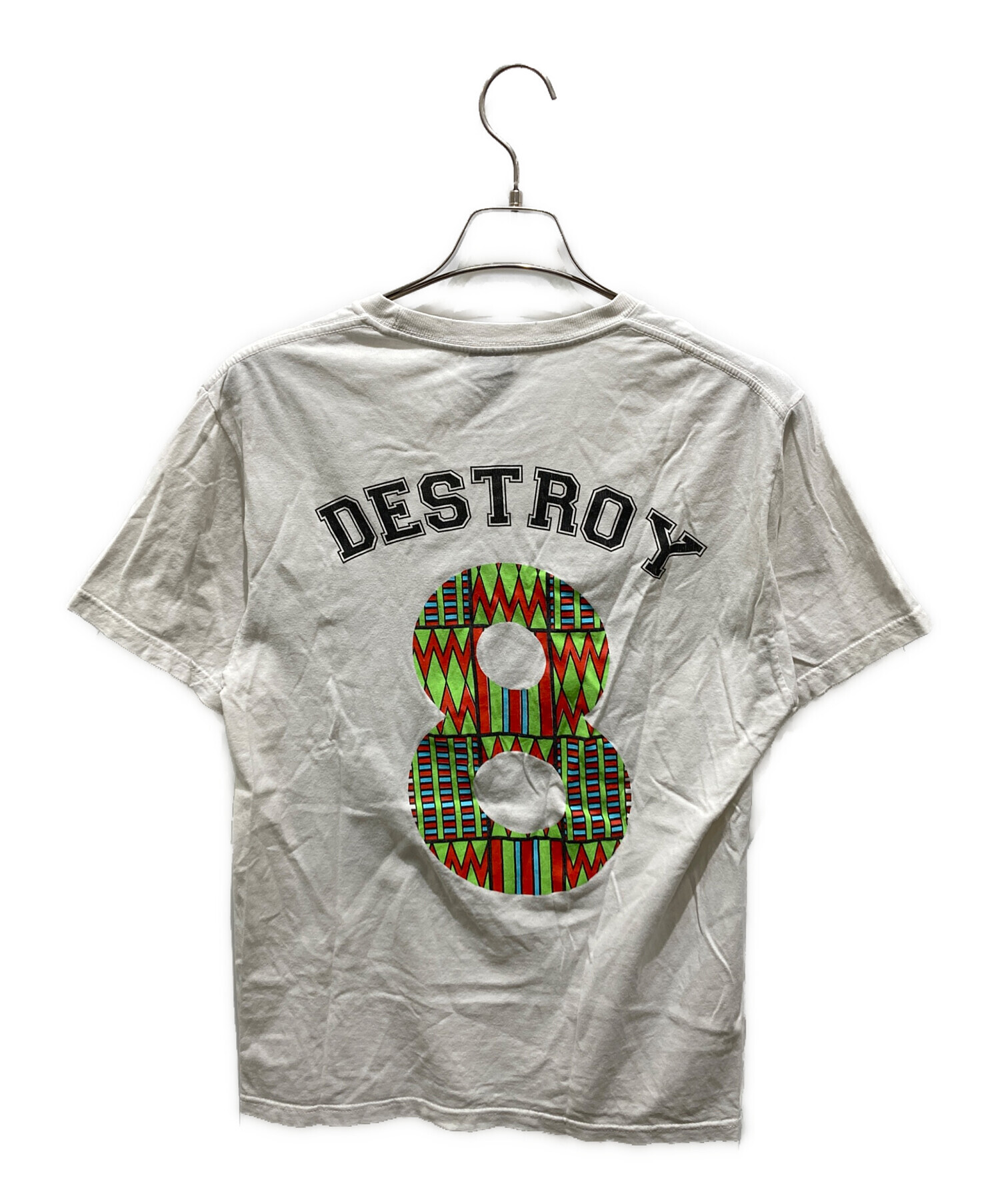 中古・古着通販】stussy (ステューシー) プリントTシャツ ホワイト 
