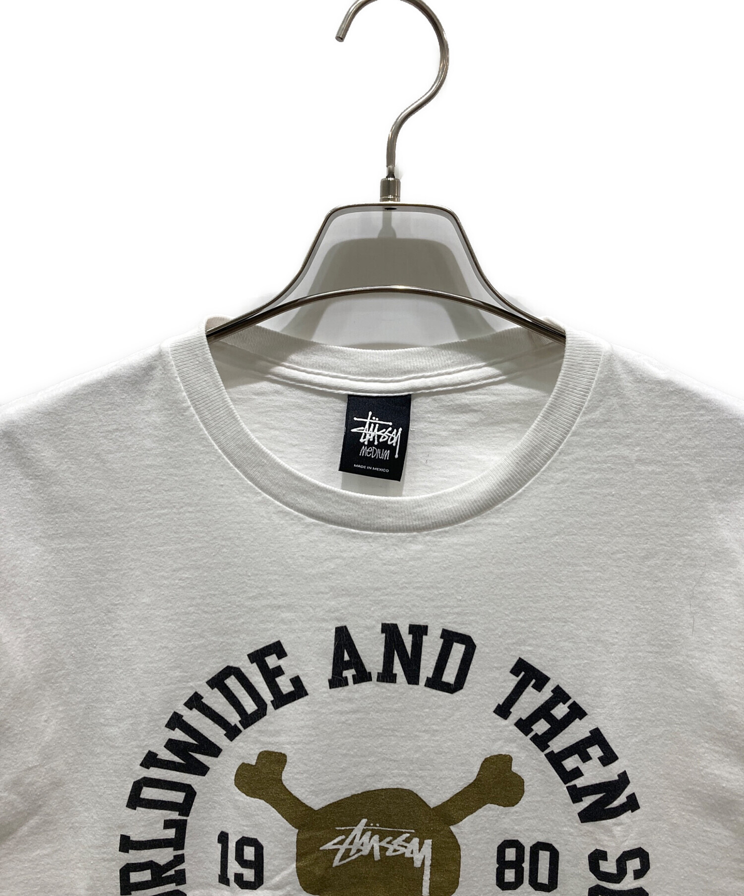 Stussy ロゴプリント Tシャツ M ホワイト Stussy T-Shirt With Basic Logo Back Print in White Size: XL | eBay